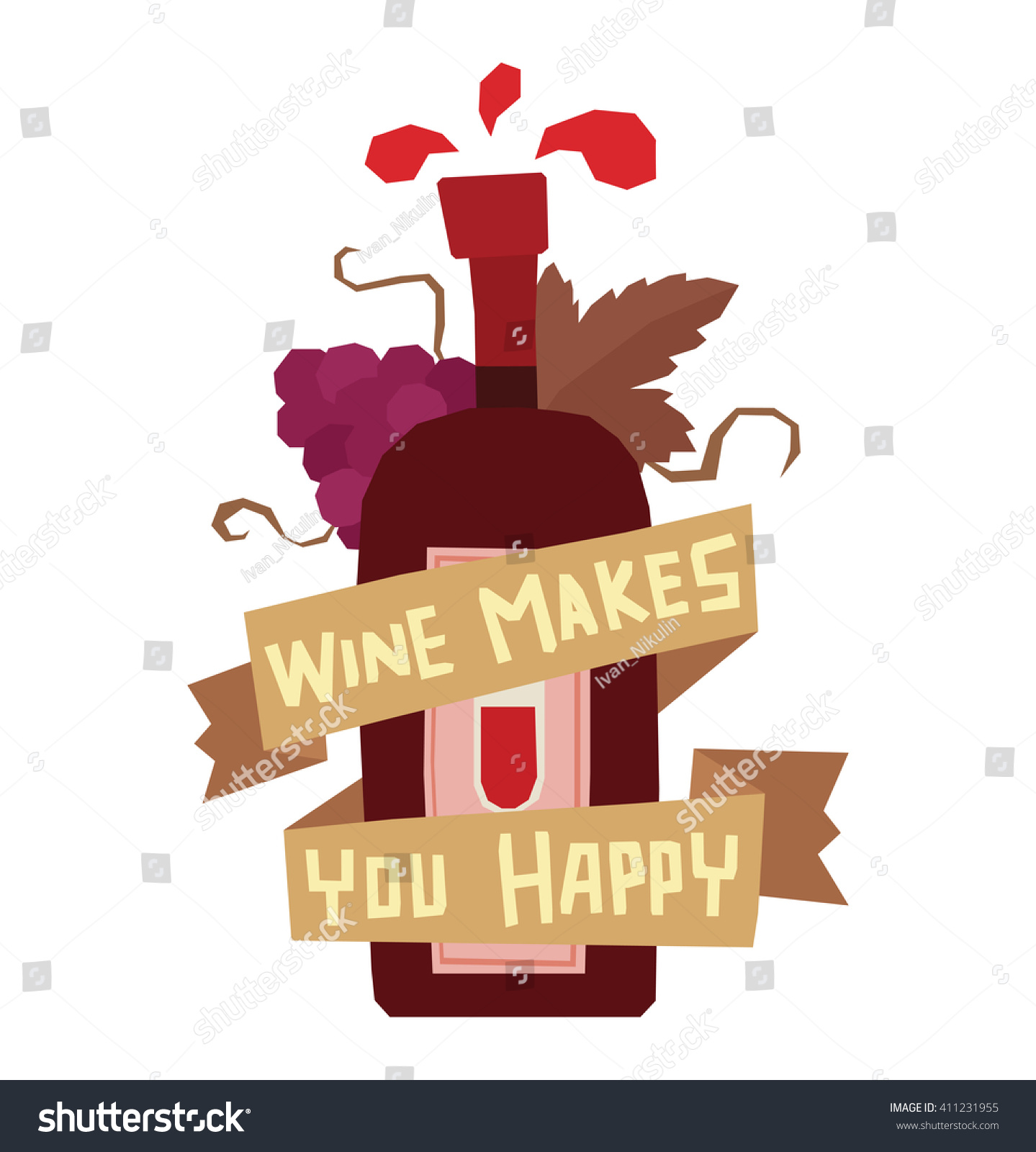 Drinking Wine & feeling Fine красная футболка. Feeling wine