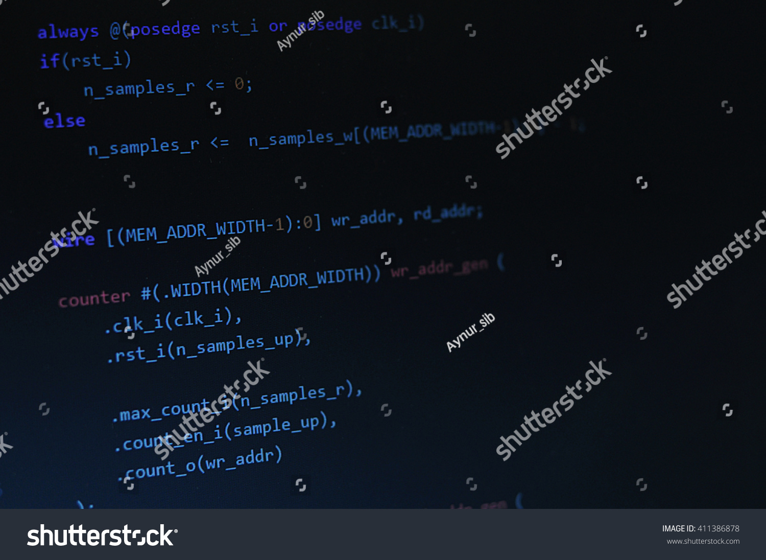 Programming Code Dark Background Stock Photo 411386878 | Shutterstock