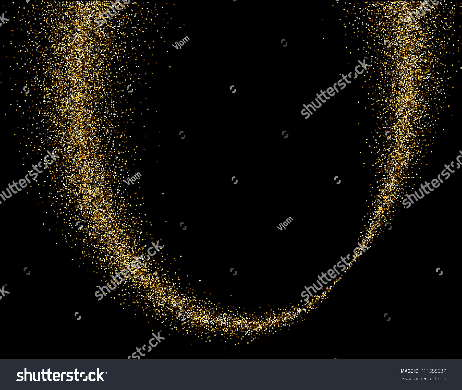 Black Abstract Background Golden Sand Vector Stock Vector Royalty Free