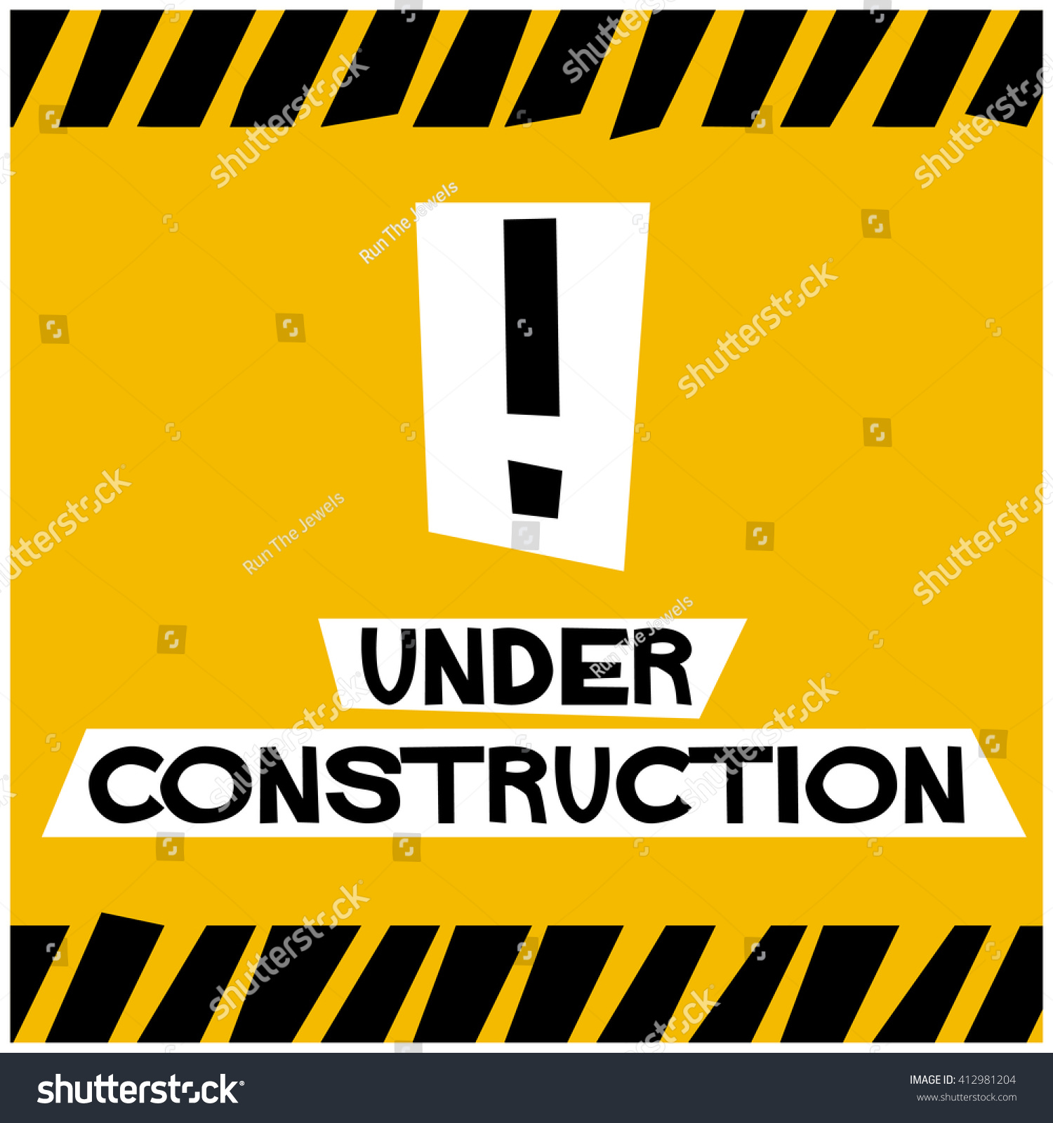 Under Construction Vector Illustration Stock Vector Royalty Free 412981204 Shutterstock 6856