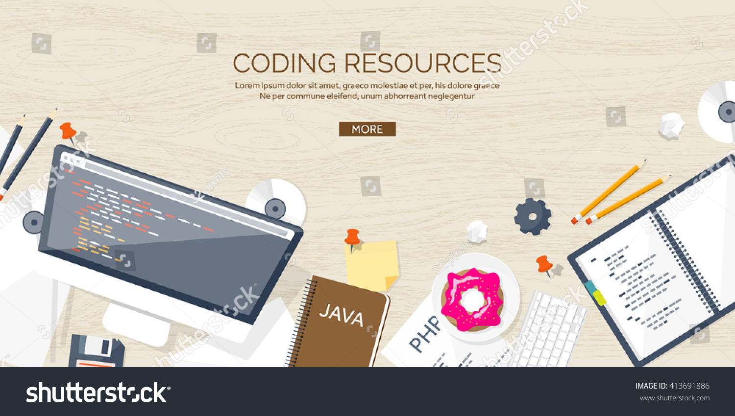 Programming Coding Backgroundflat Designprogram Source Codesoftware ...