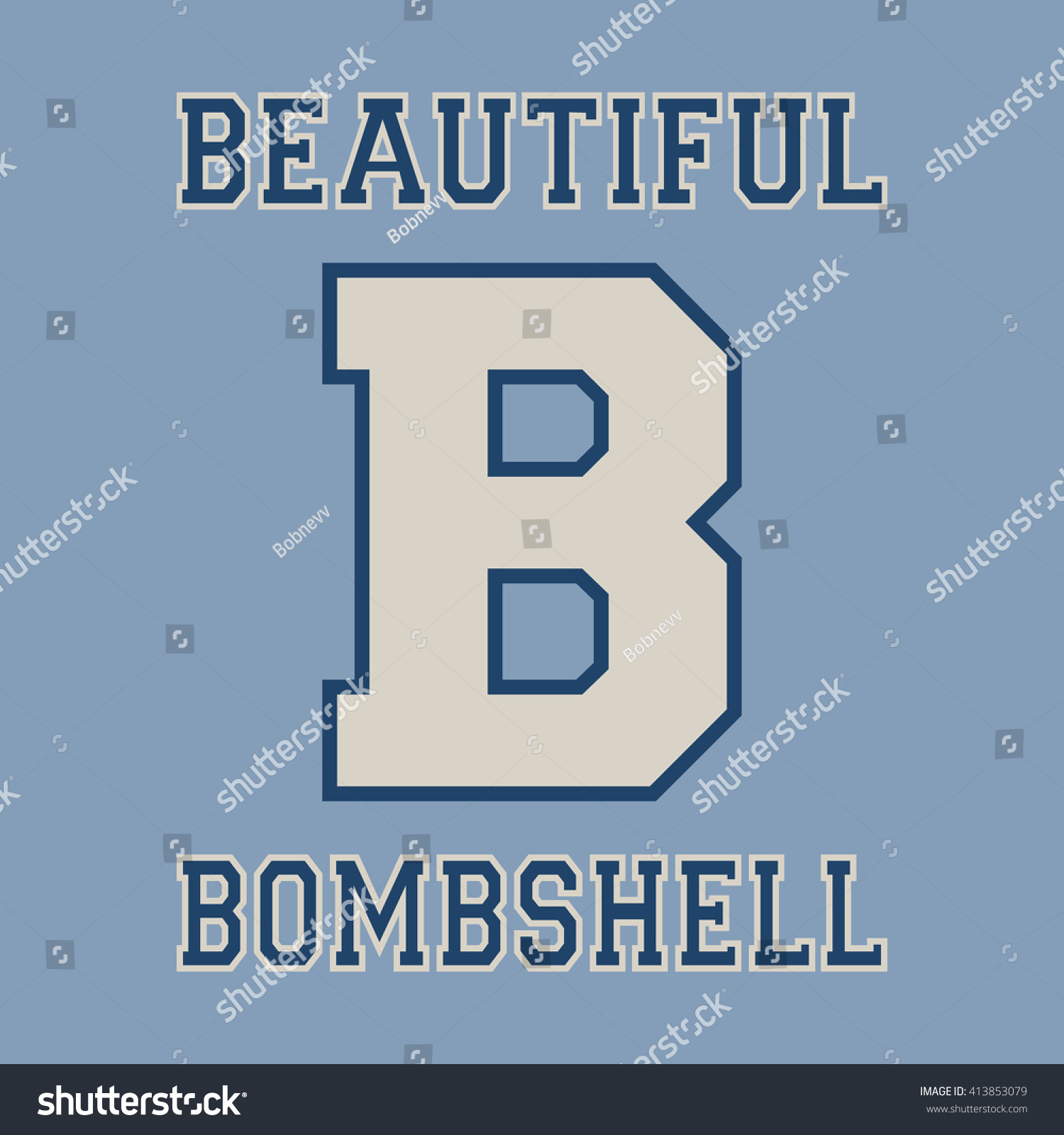 Alphabet Font Template Letter B Tshirt Stock Vector (Royalty Free ...