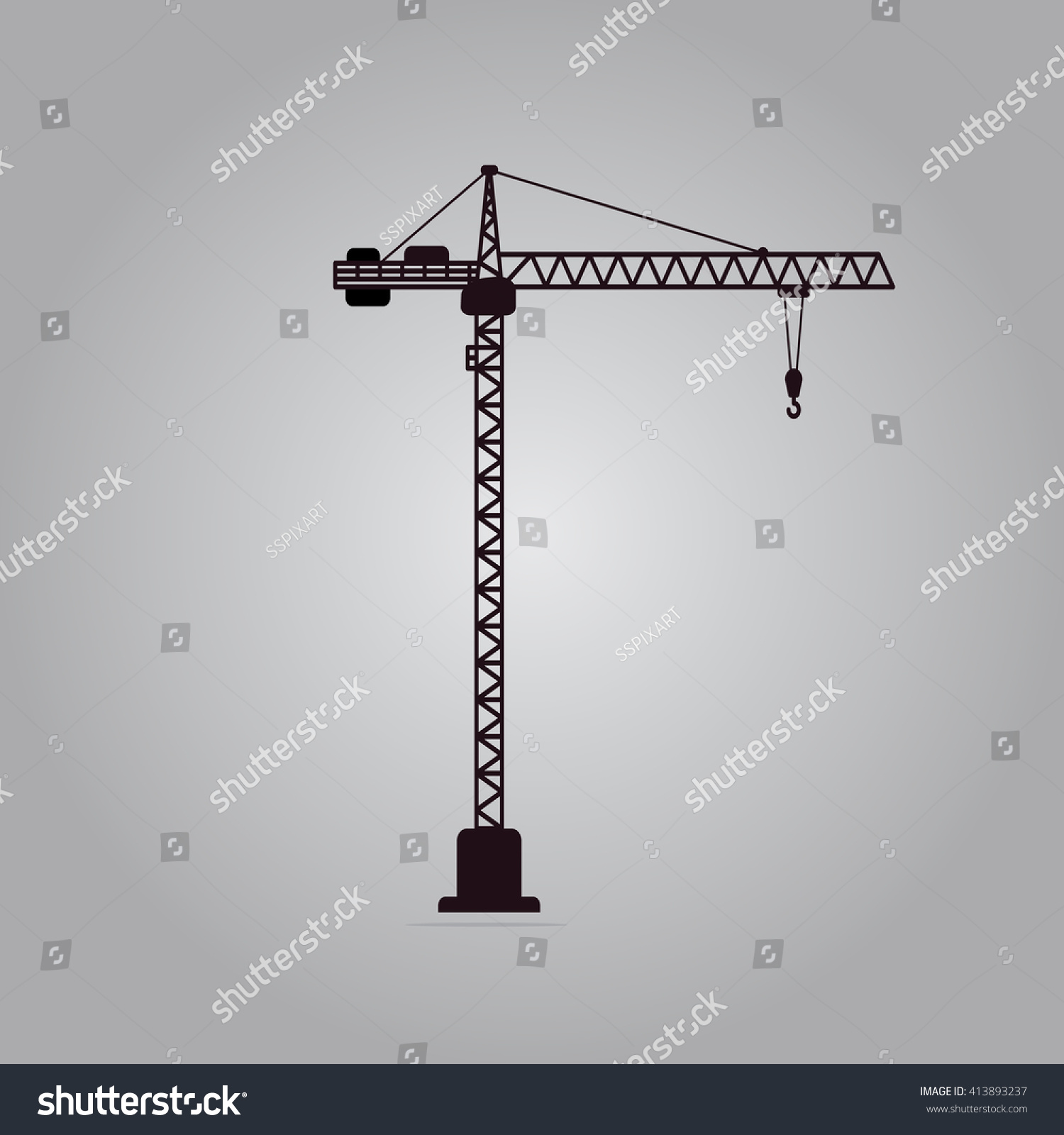 Tower Crane Vector