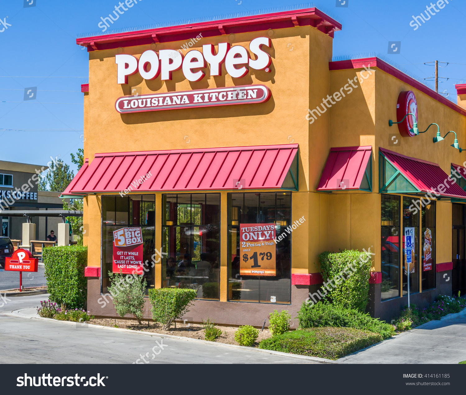 Palmdale Causa April 23 2016 Popeyes Stock Photo 414161185 | Shutterstock