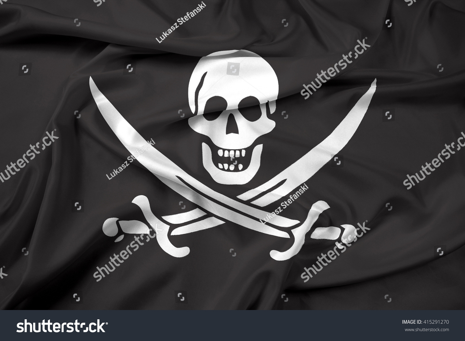 Пиратский флаг Джека Рэкхема