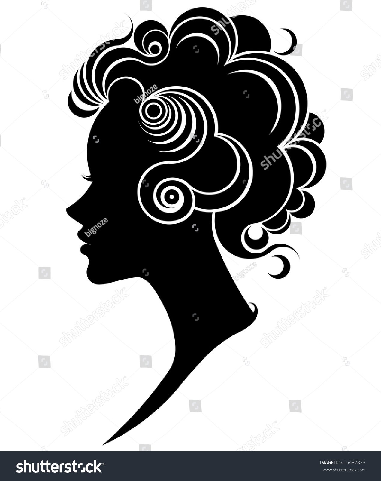 Illustration Vector Women Silhouette Icon Women Stock Vector (Royalty ...