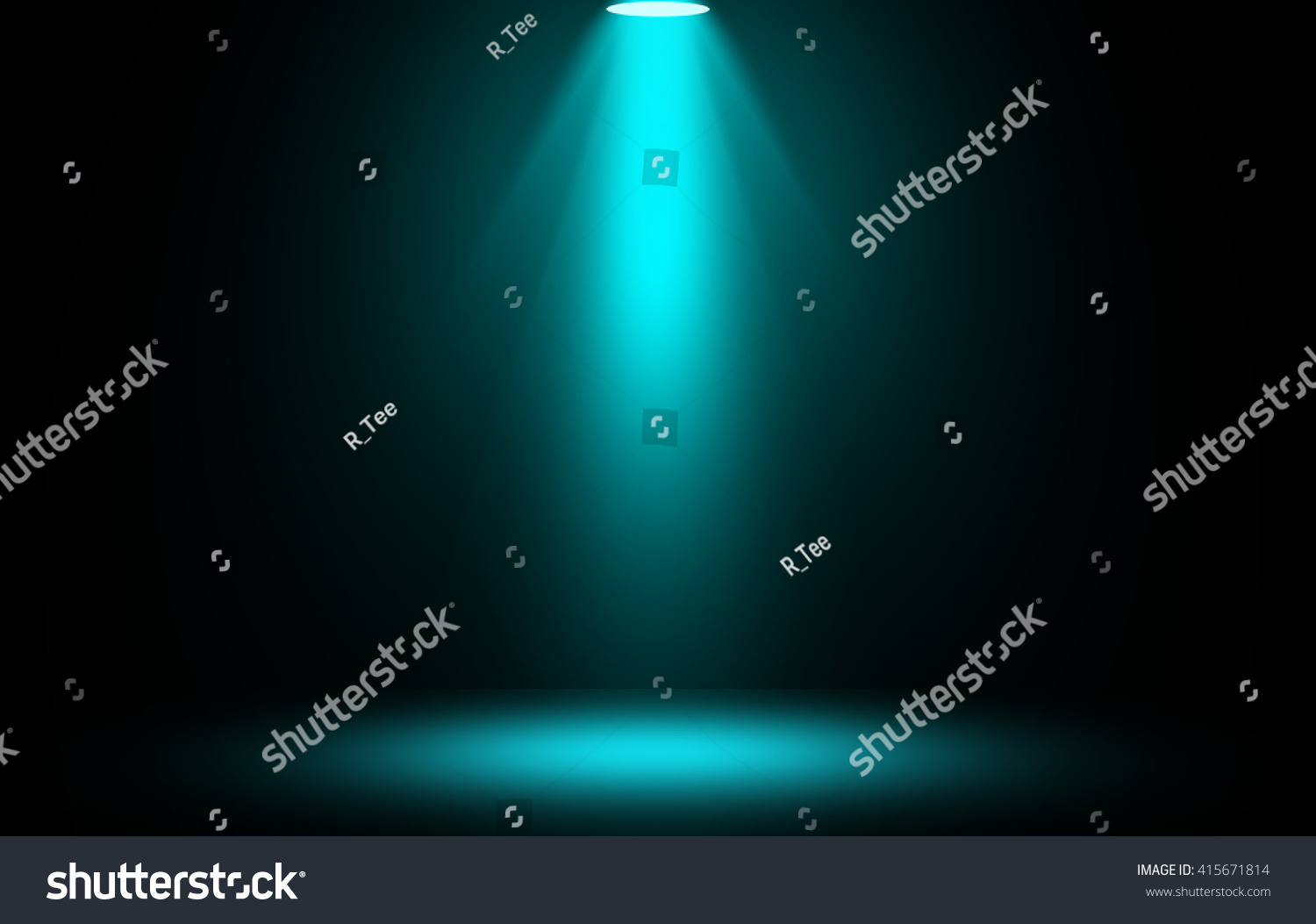 Spotlight Blue On Stage Background Stock Illustration 415671814 ...