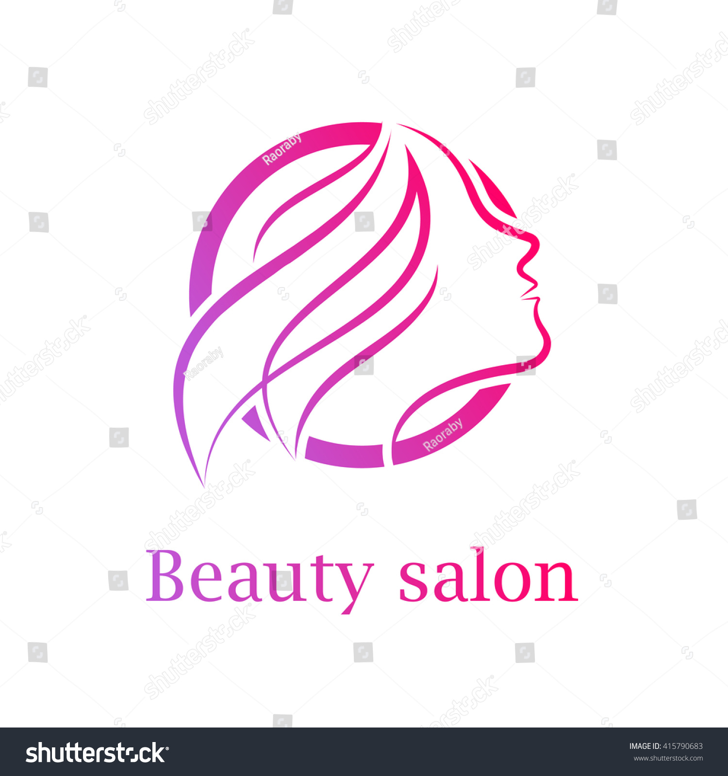 Abstract Letter O Logobeauty Salon Logo Stock Vector (Royalty Free ...