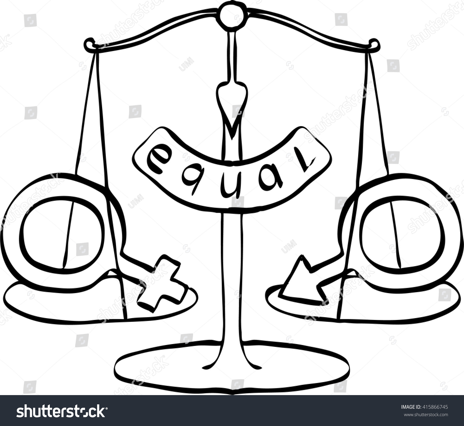 Stock Vektor „gender Equality Concept Sex Equality Vector“ Bez Autorských Poplatků 415866745 5576