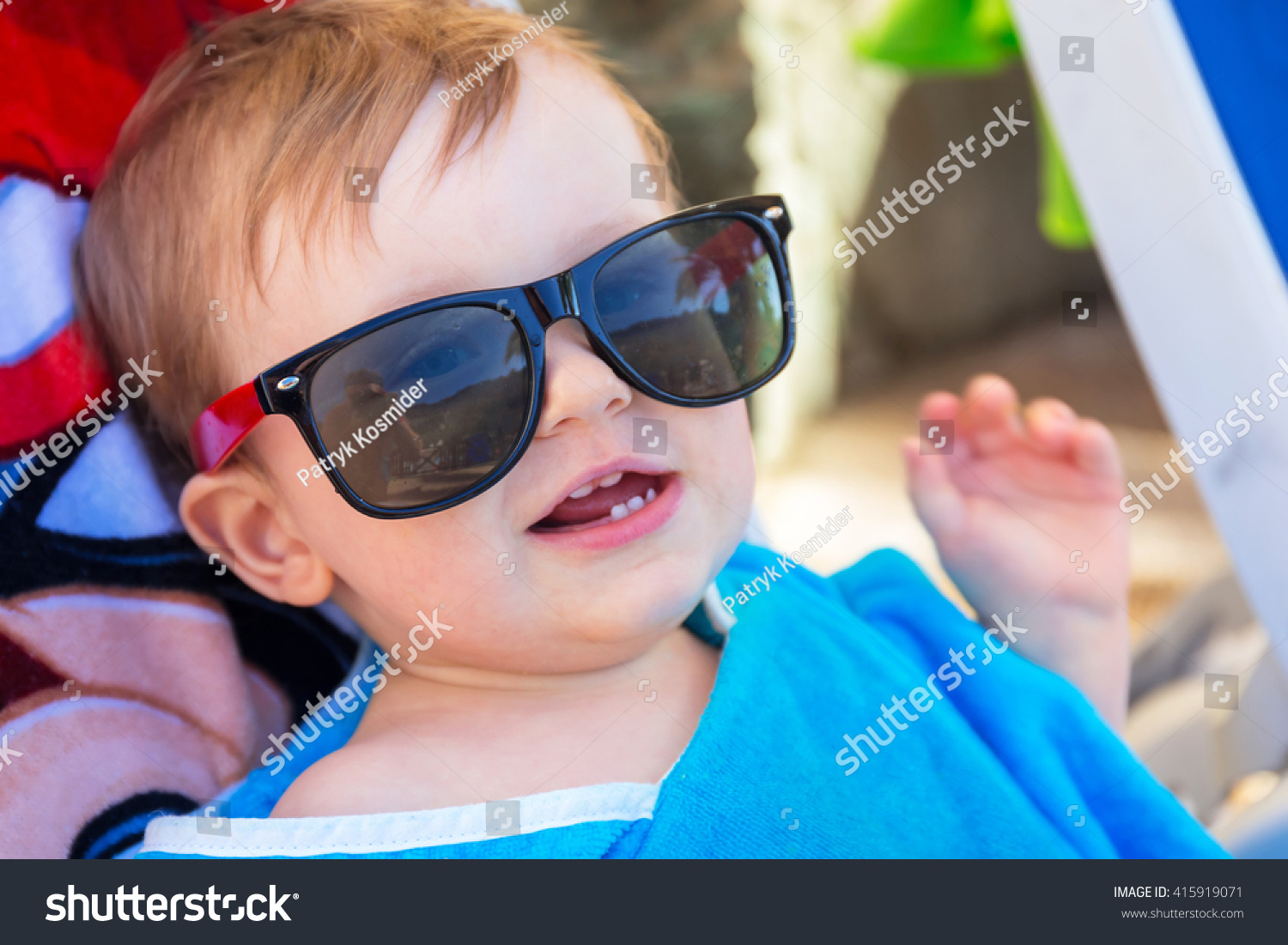 Cute Baby Boy Sunglasses On Holidays Stock Photo 415919071 Shutterstock