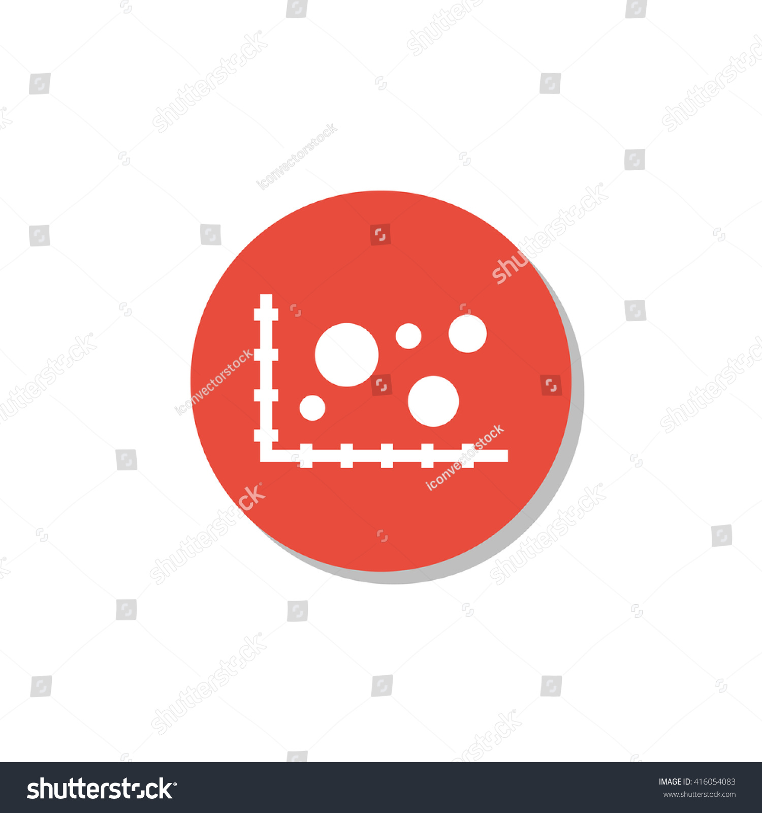 Vector Illustration Bubble Chart Icon Premium Stock Vector (Royalty ...