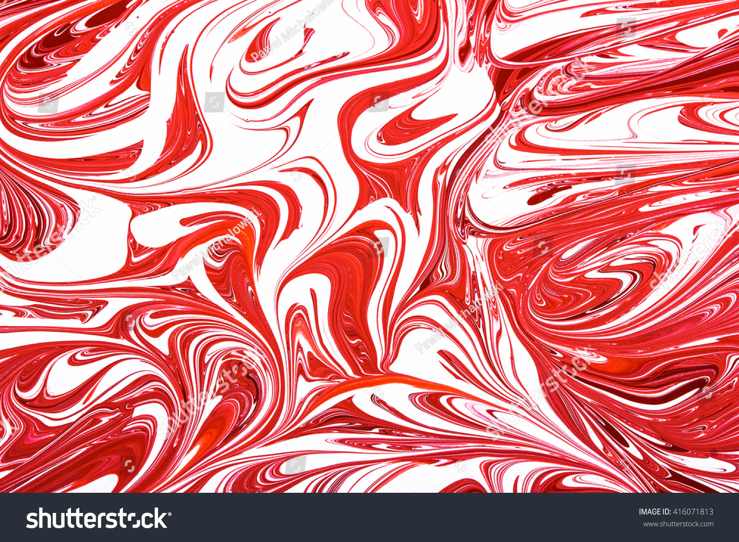 Red White Paint Mixing Swirl Background Stock Photo 416071813 ...