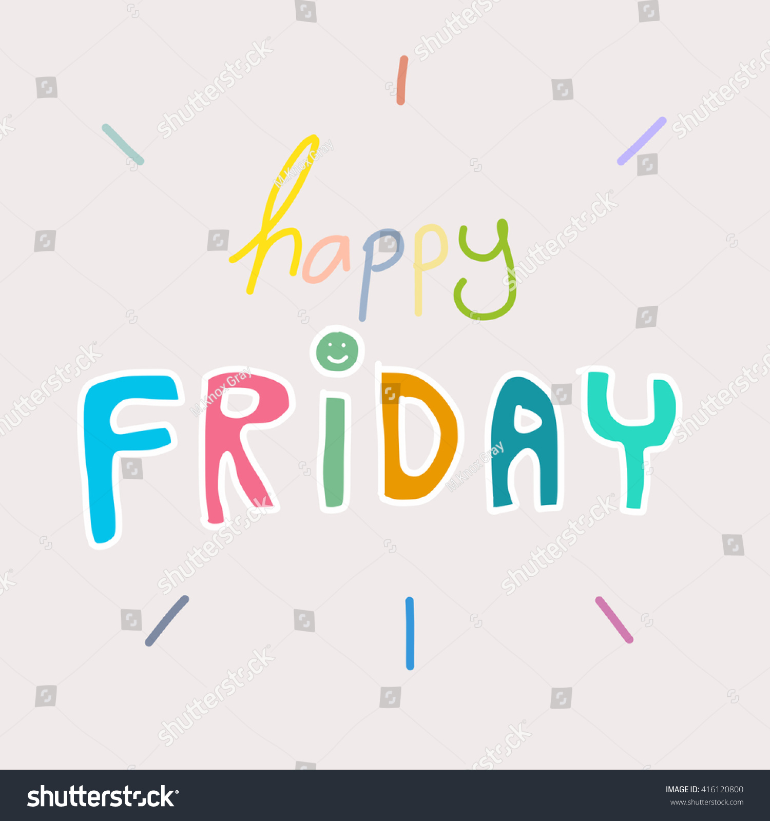 Happy Friday Illustration Stock Illustration 416120800 | Shutterstock