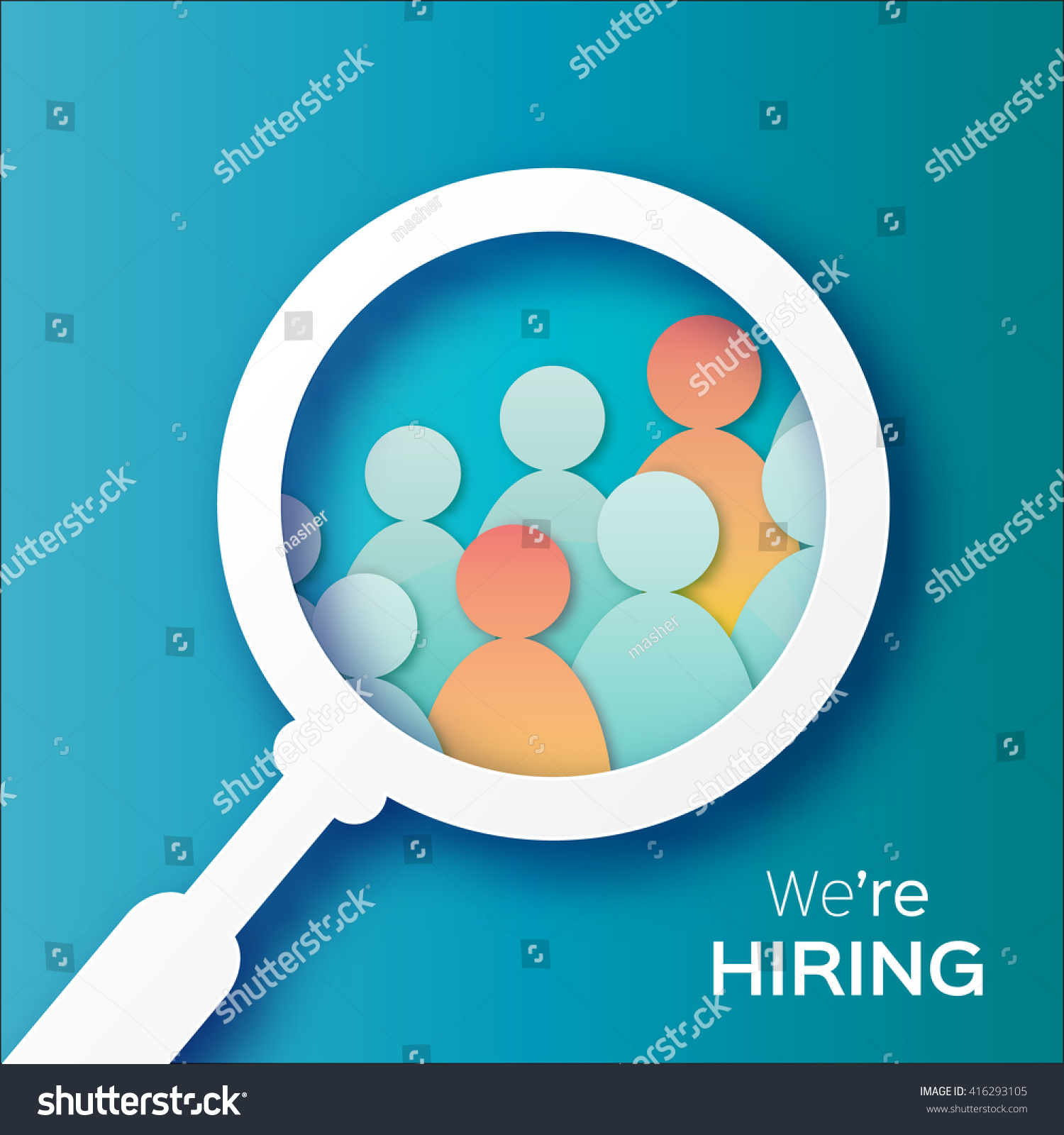 Choosing Talented Person Hiring Hr Job Stock Vector (Royalty Free ...