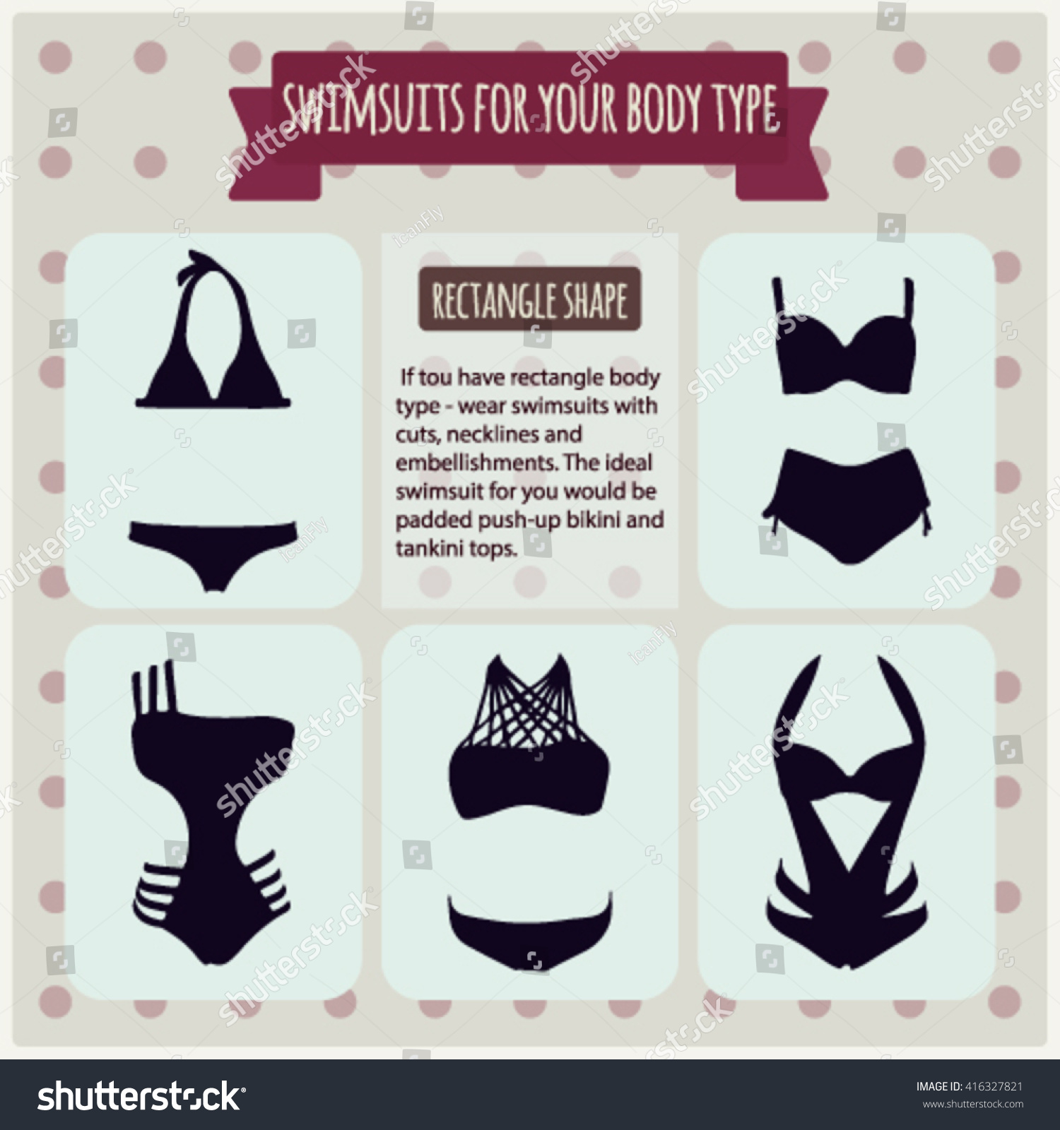 Vector Illustration Infographics Elements Bikini Swimsuits: vector de stock...