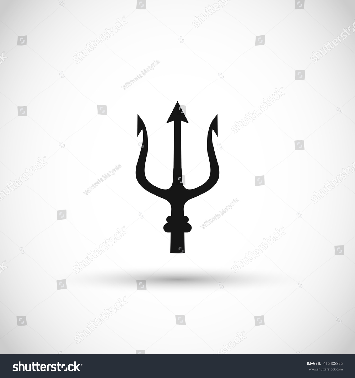 Trident Icon Vector Stock Vector (Royalty Free) 416408896 | Shutterstock