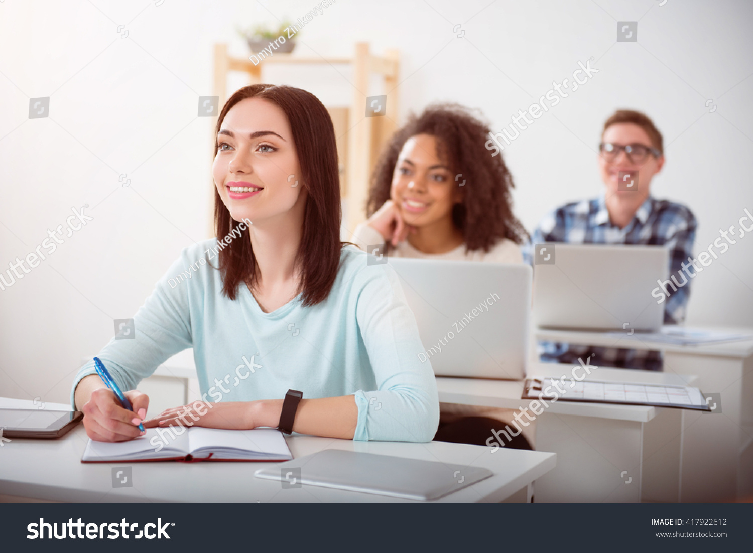 Group Students Sitting Tables Stock Photo 417922612 | Shutterstock