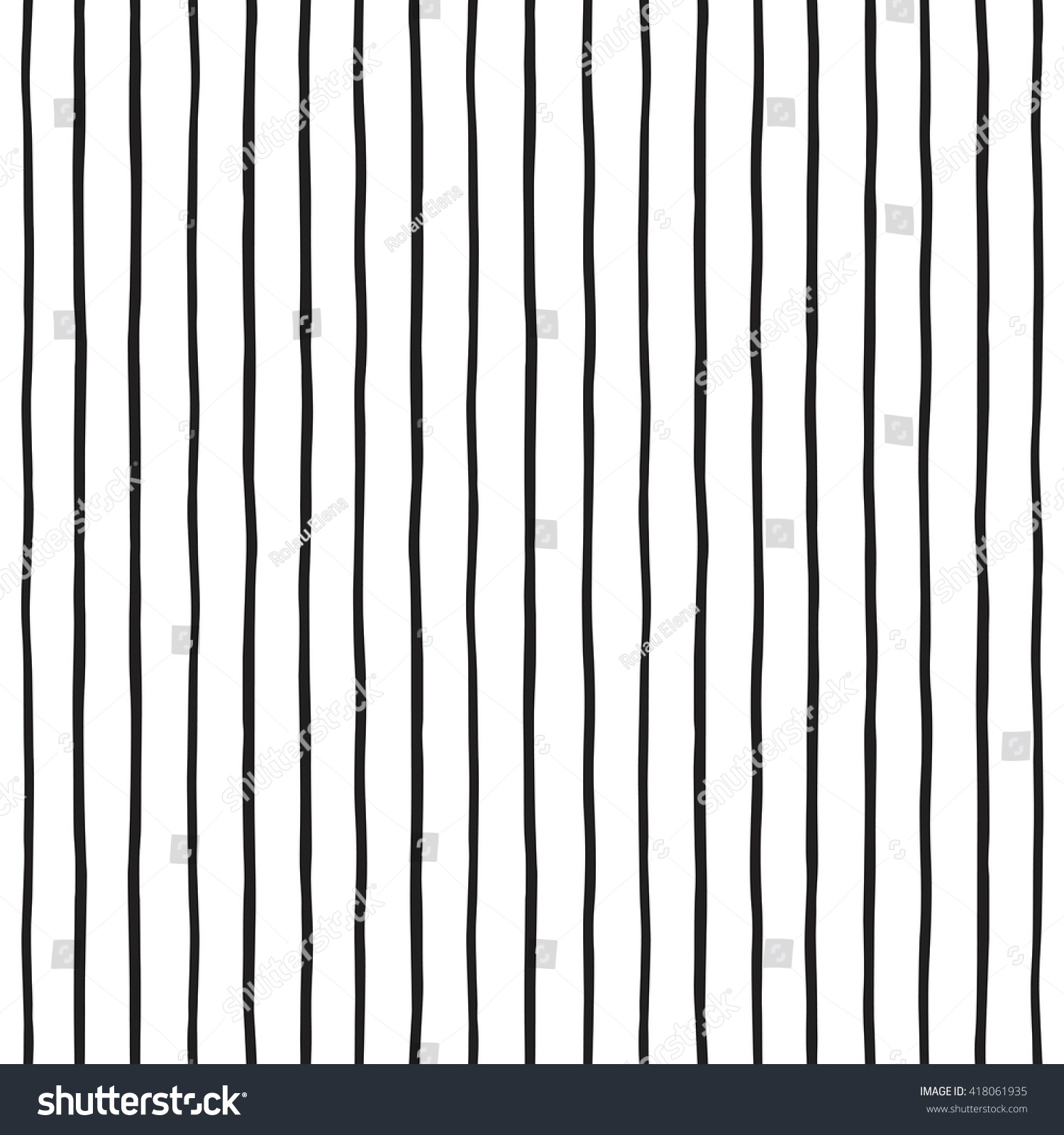 Pinstripes Vector Seamless Pattern Black Stripes Stock Vector (Royalty ...