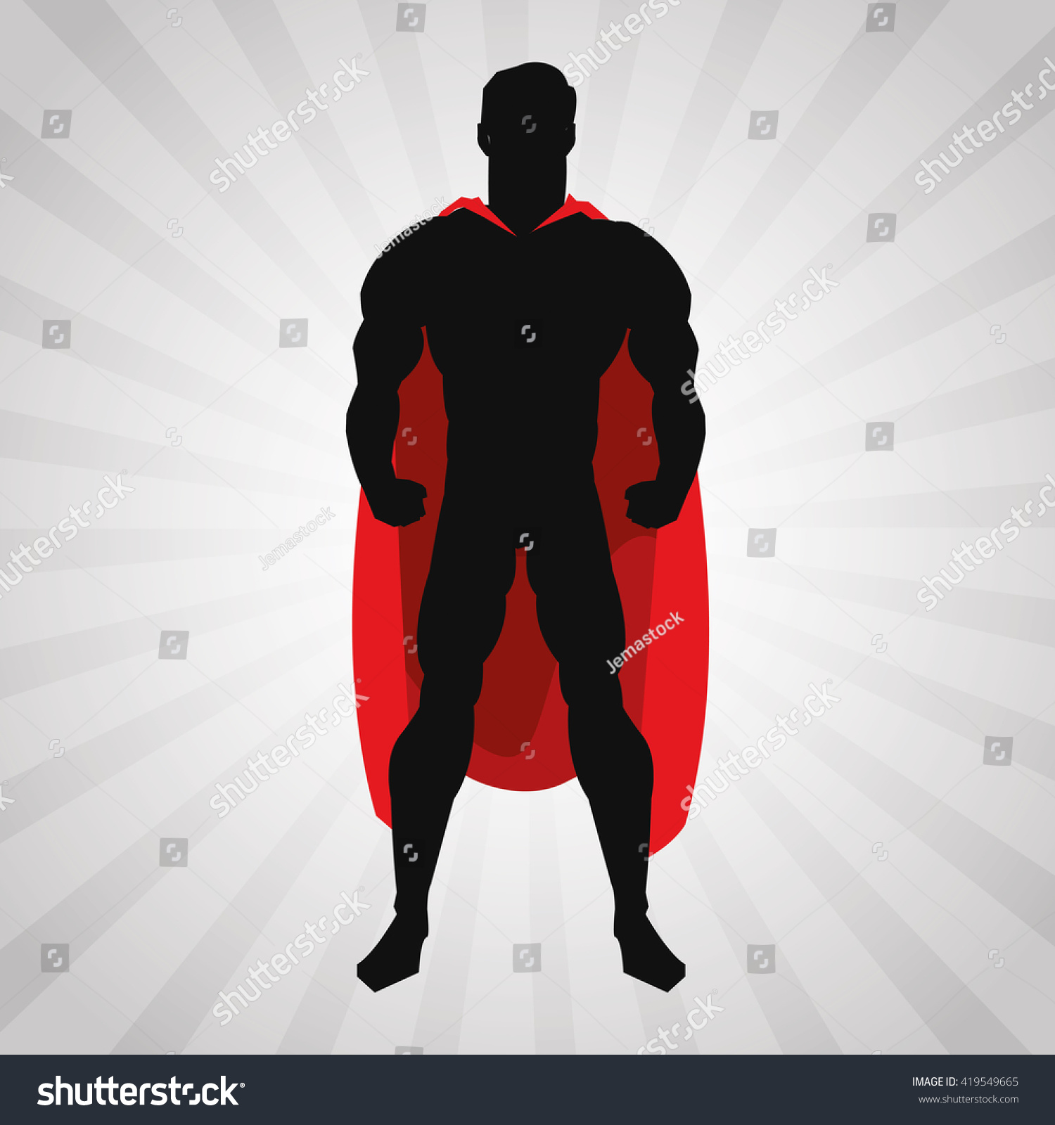 Draw Superhero Cartoon Vector Illustration Stock Vector (Royalty Free ...