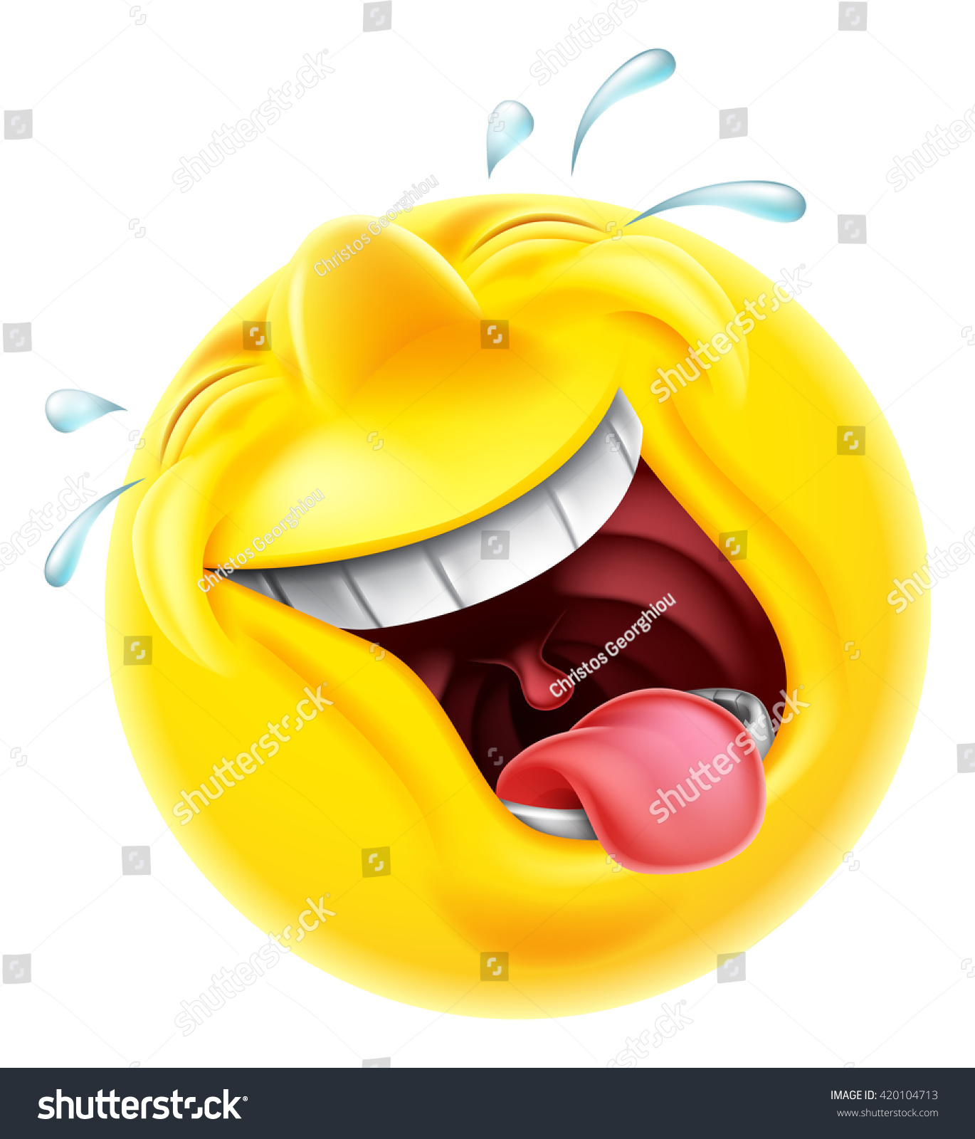 Very Happy Laughing Emoji Emoticon Smiley 스톡 벡터로열티 프리 420104713 Shutterstock 