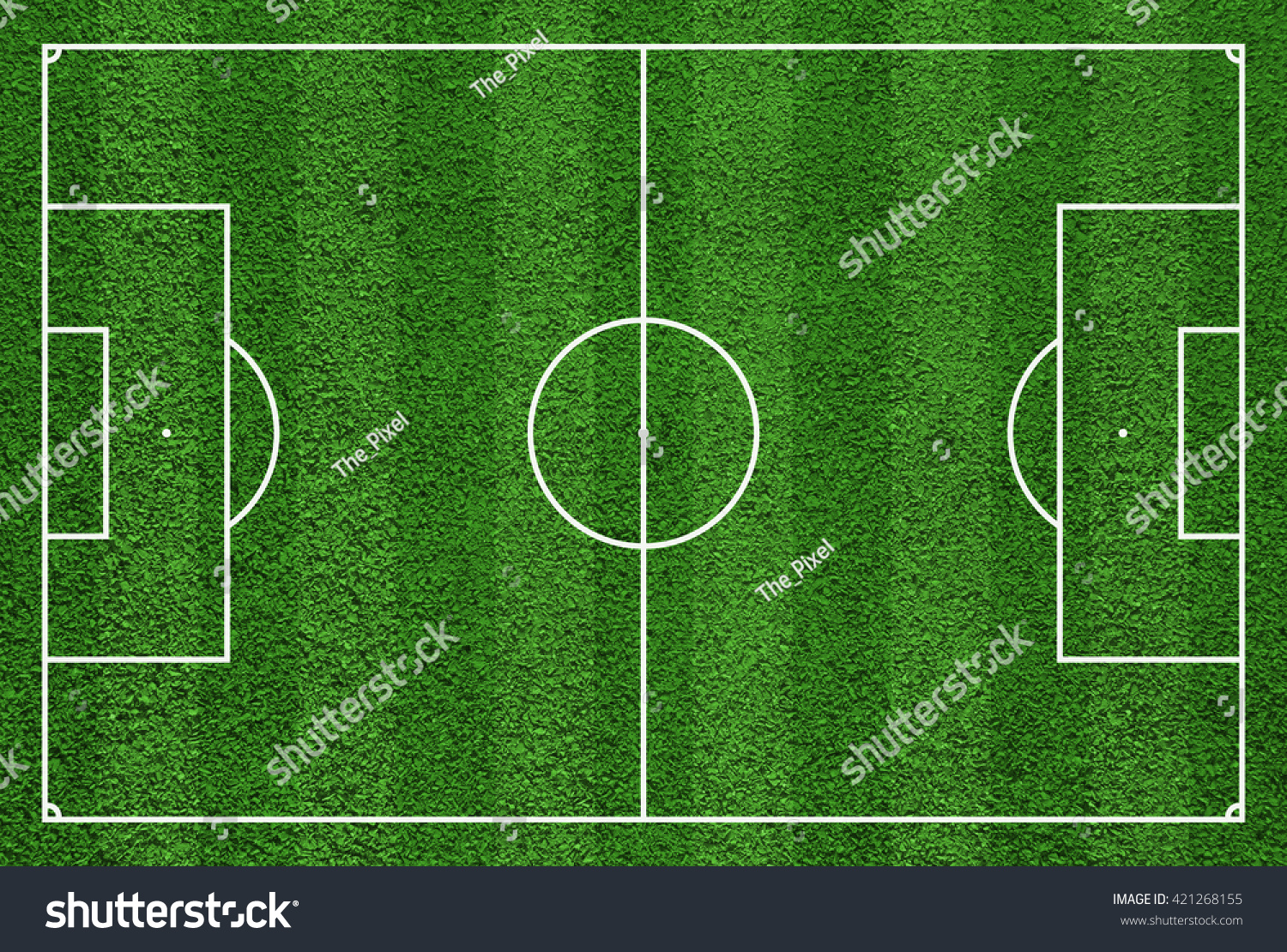 Top View Soccer Field Football Field Stock Illustration 421268155 ...