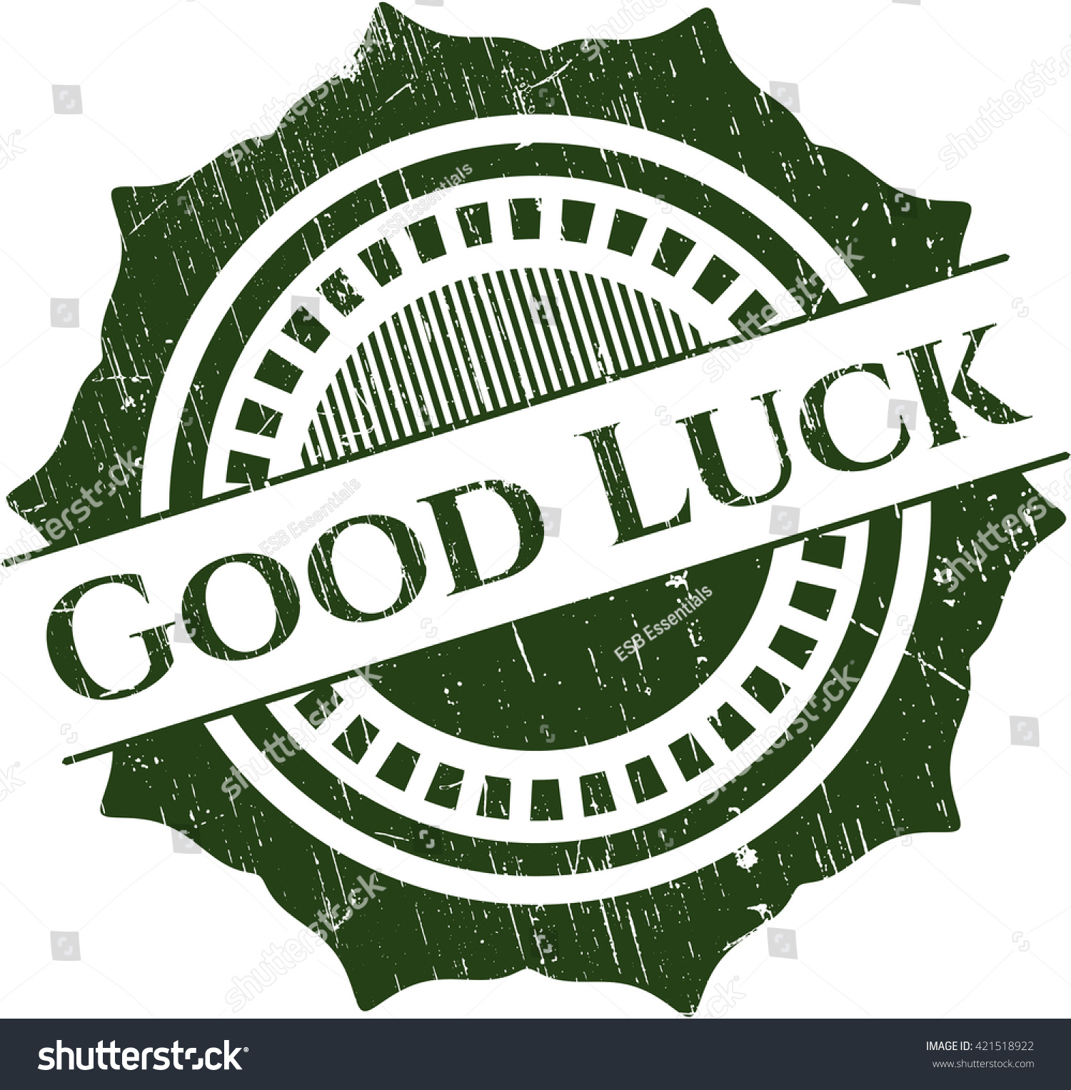 Good Luck Rubber Seal Stock Vector (Royalty Free) 421518922 | Shutterstock