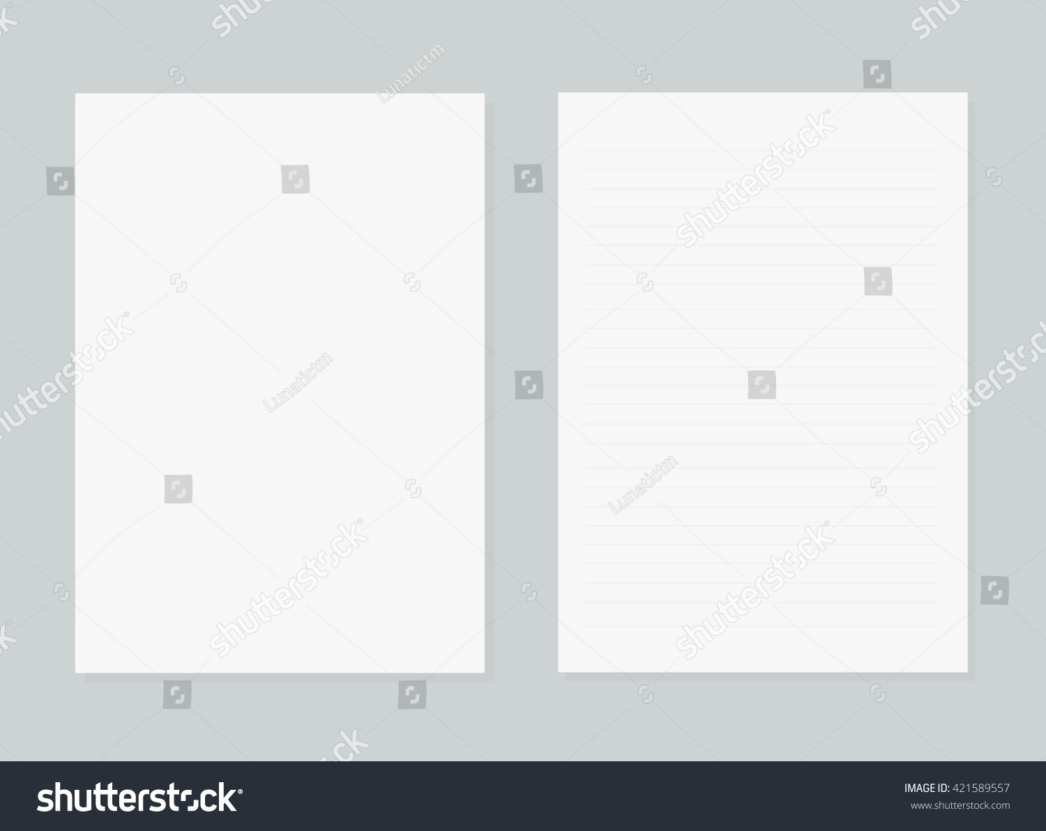 Blank A4 Paper Ratio Vector Standard Stock Vector (Royalty Free ...