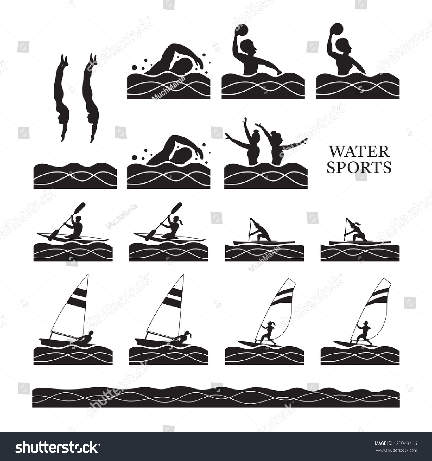 Водные виды спорта рисунки