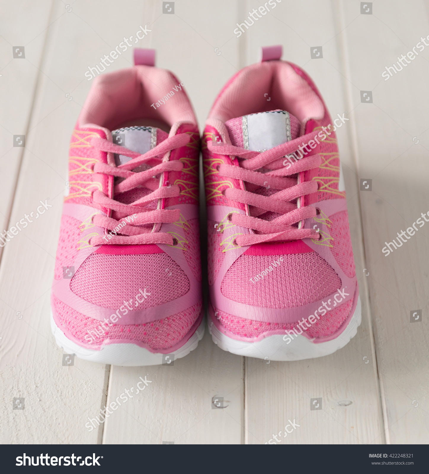 Lovely Tiny Pink Sneackers Little Girl Stock Photo 422248321 | Shutterstock