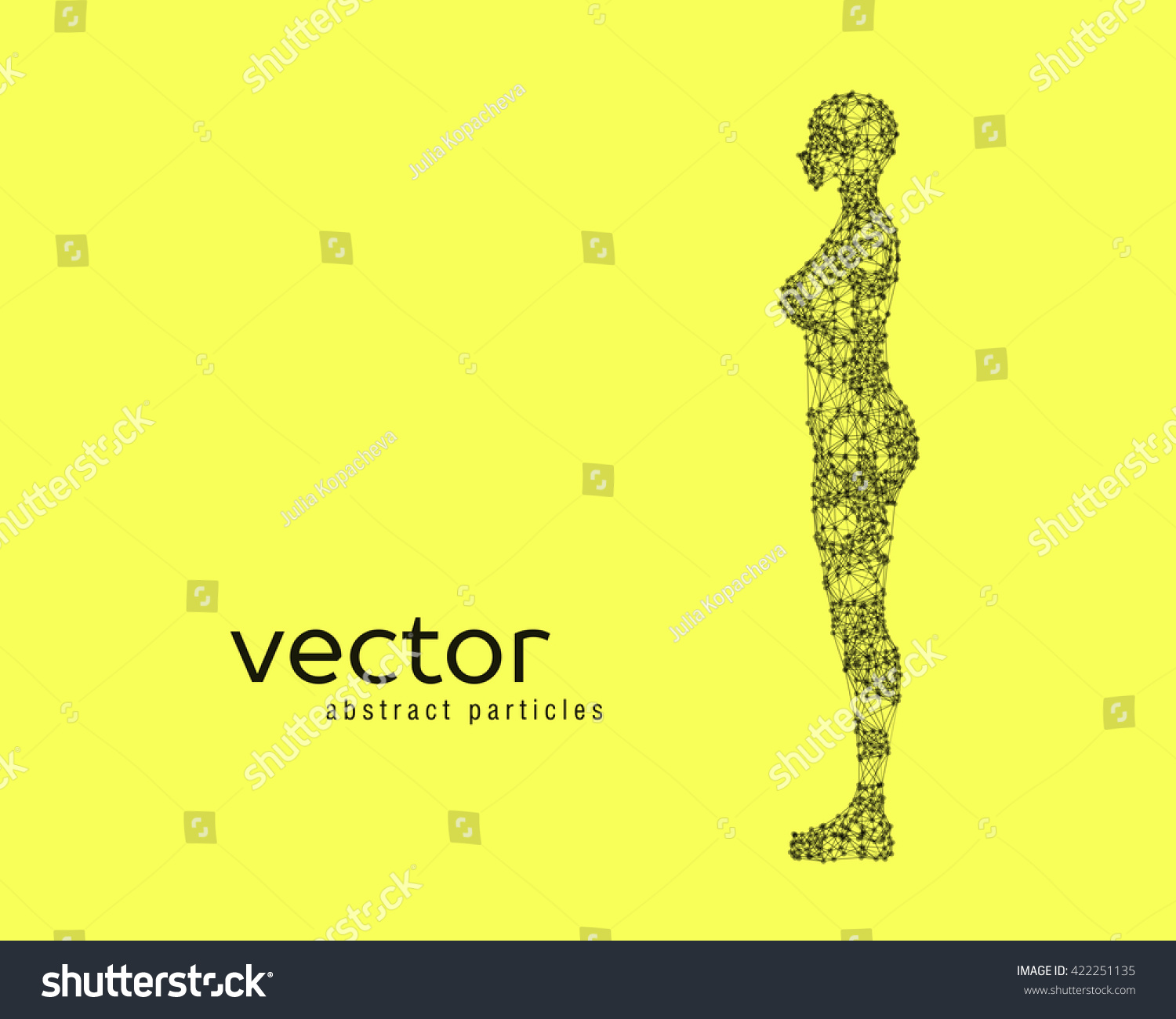 Abstract Vector Illustration Female Body On Stock Vector Royalty Free Shutterstock