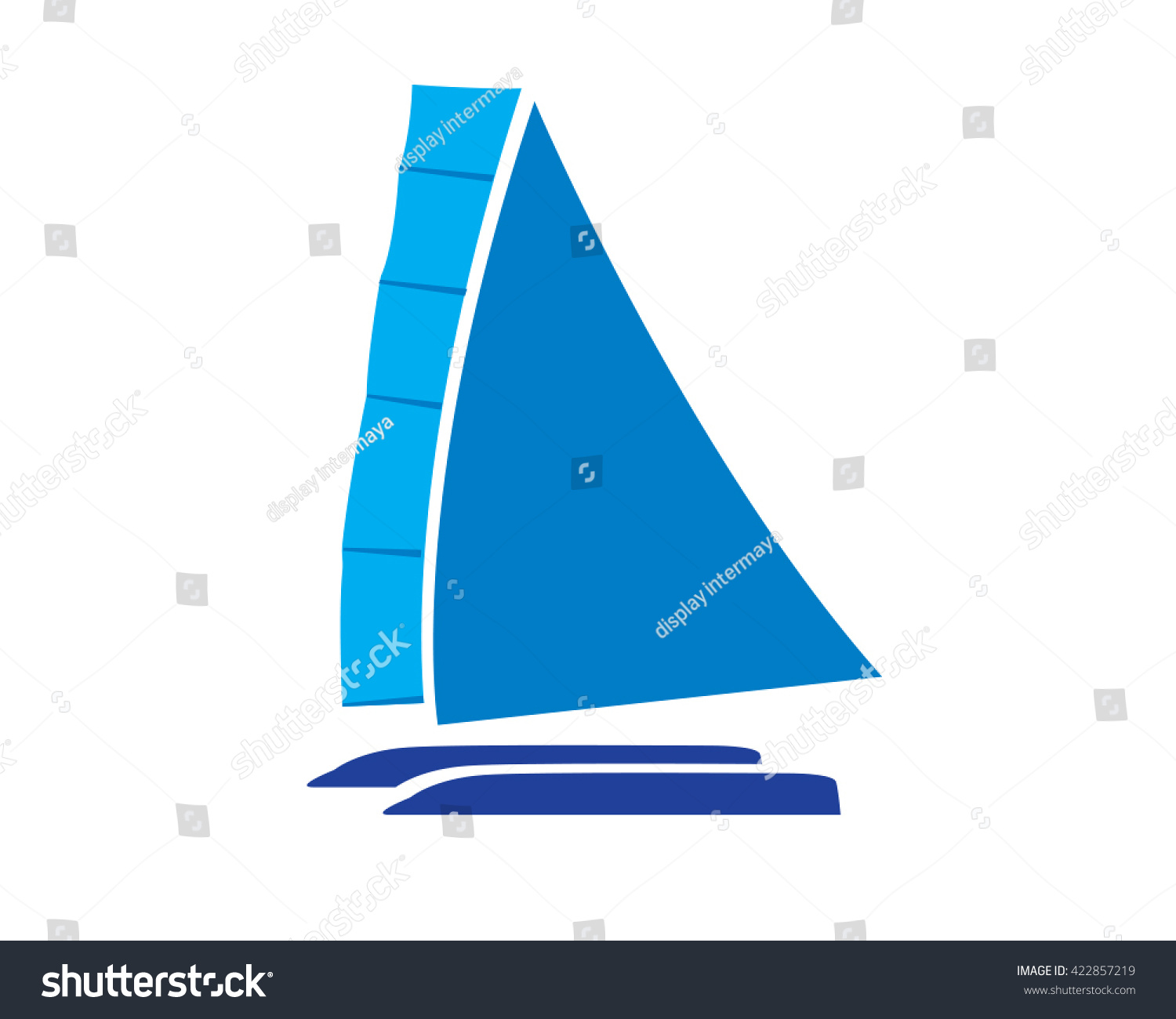 Catamaran Boat Stock Vector (Royalty Free) 422857219 | Shutterstock