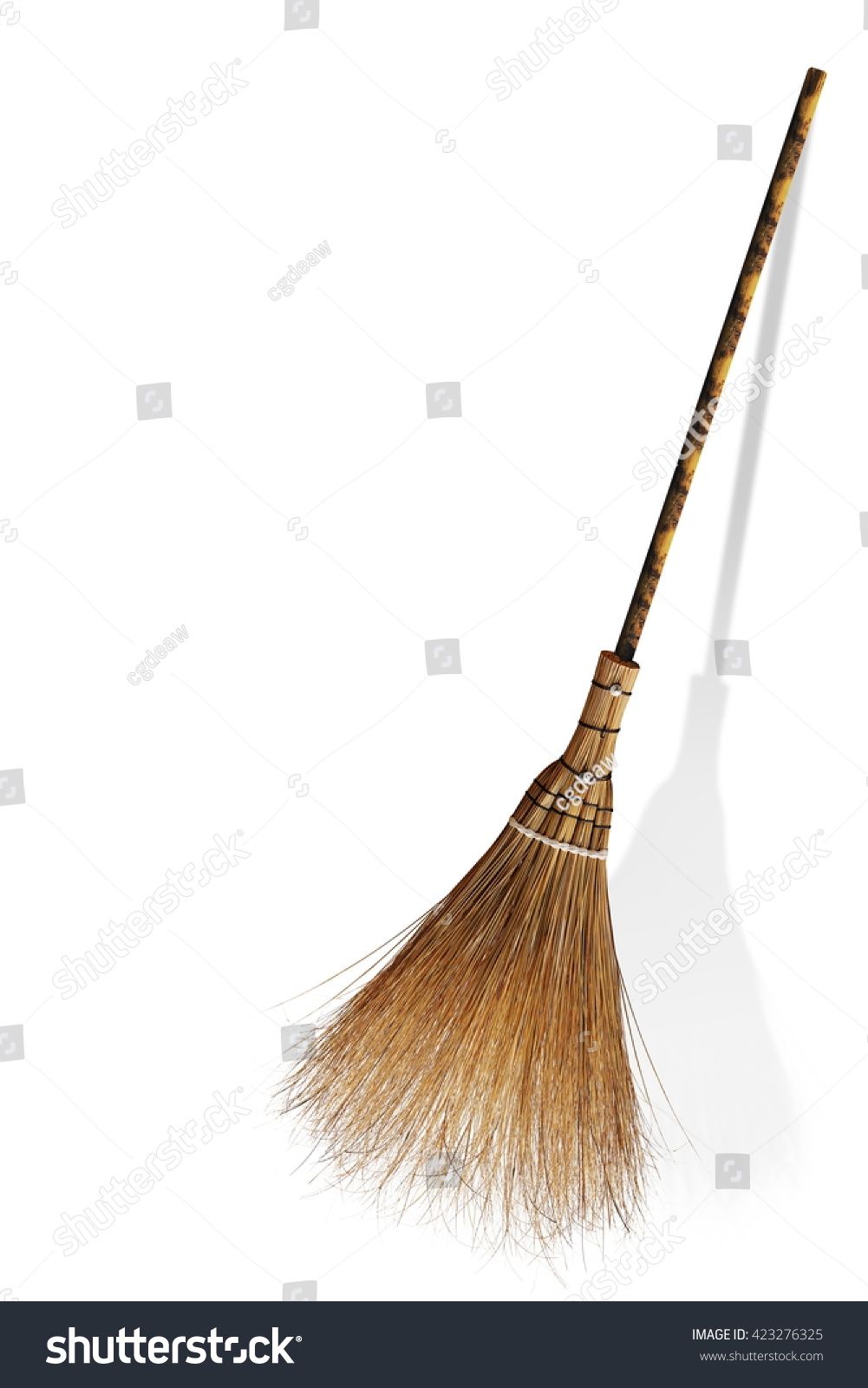 Broom Coconut Palms Grass Recycle Bin Stock Photo 423276325 | Shutterstock