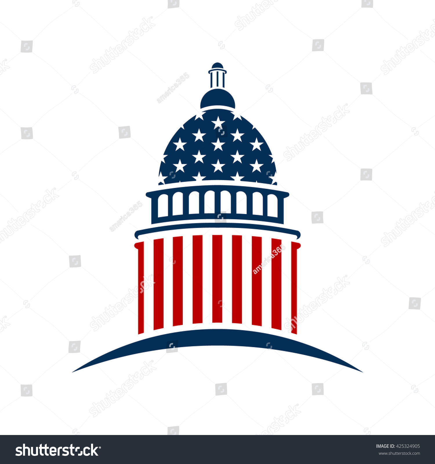 American Capitol Logo Vector Graphic Design Stock Vector (Royalty Free ...