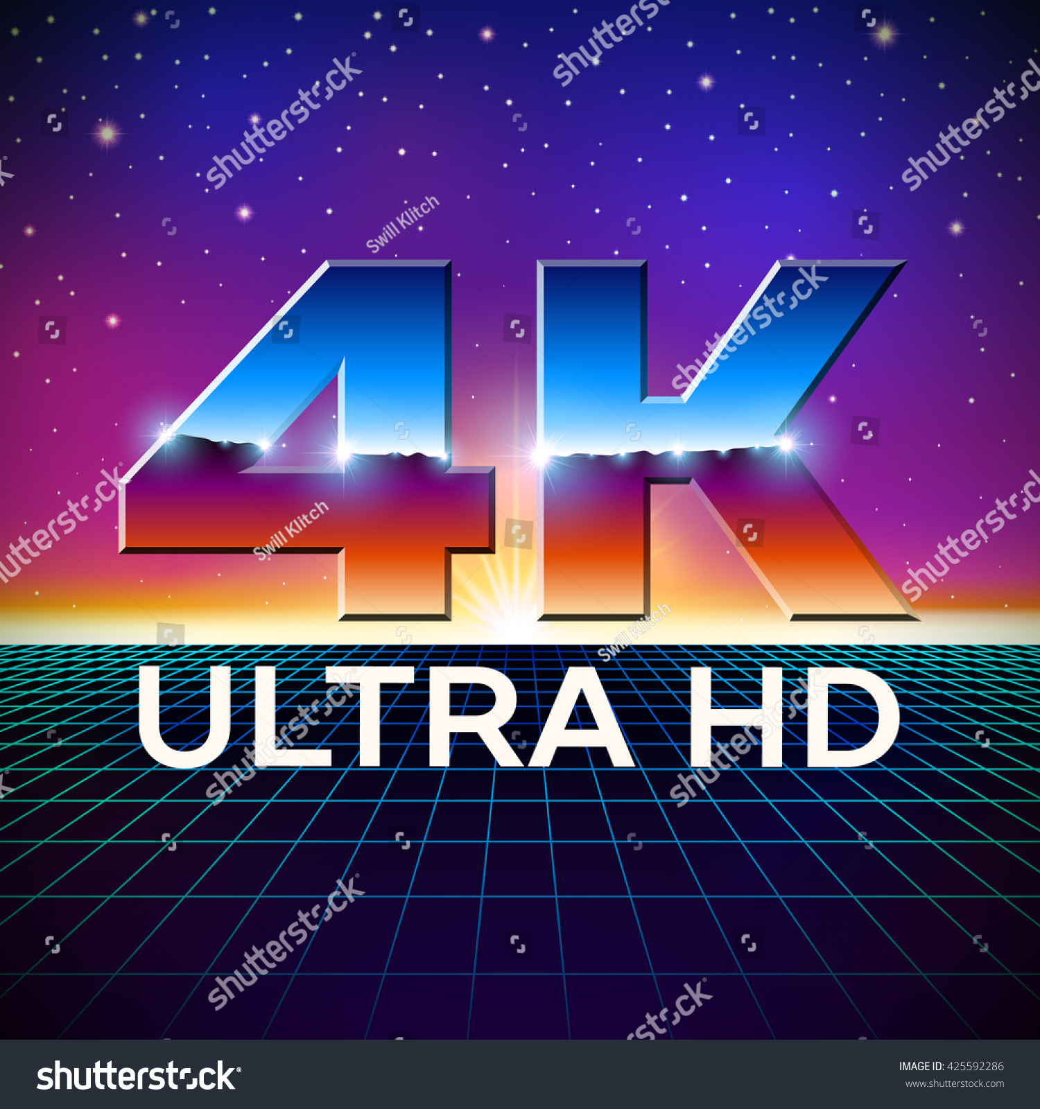 4k-ultra-hd-format-logo-shiny-stock-vector-royalty-free-425592286