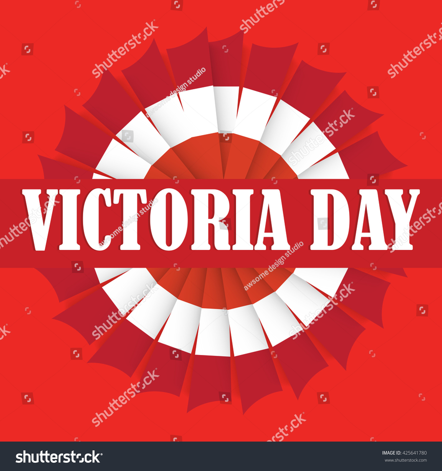 Vector Illustration Happy Victoria Day Stock Vector Royalty Free 425641780 Shutterstock 