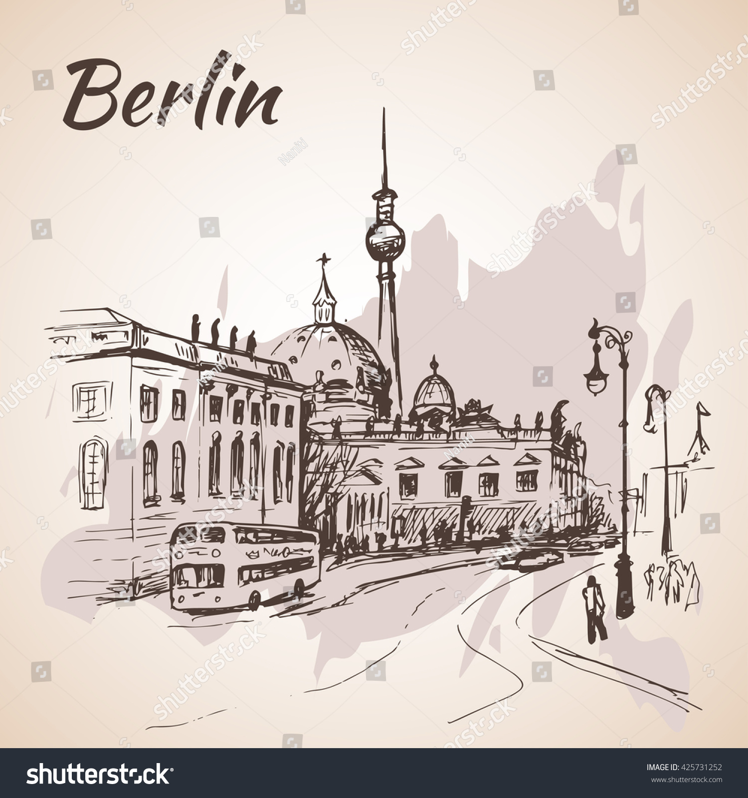 Достопримечательности Берлина Графика