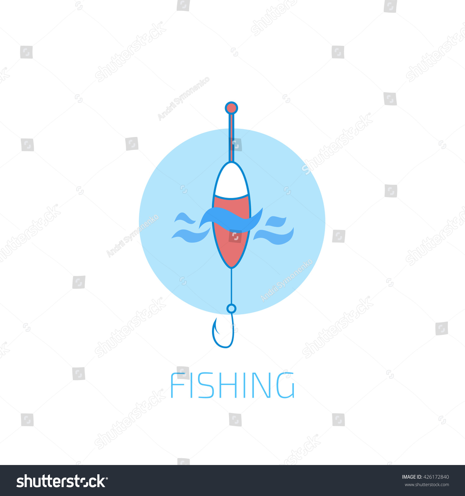 Fishing Gear Logo Stock Vector (Royalty Free) 426172840 | Shutterstock