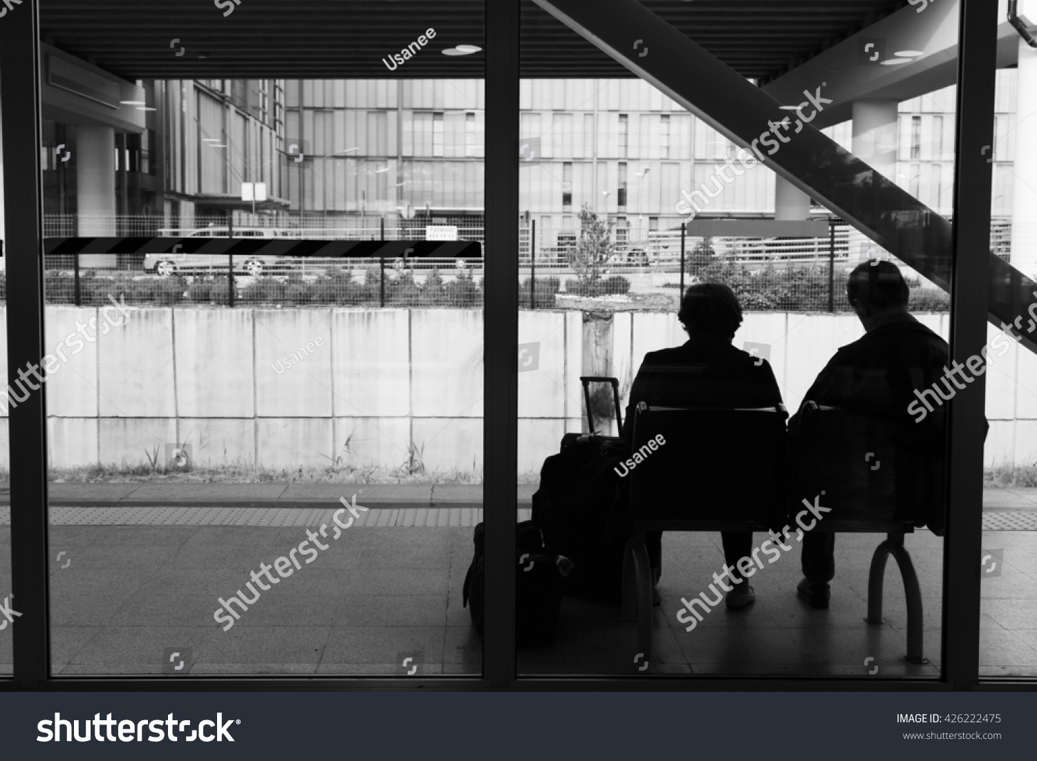 Two Man Waiting Train Train Station Stock Photo 426222475 | Shutterstock