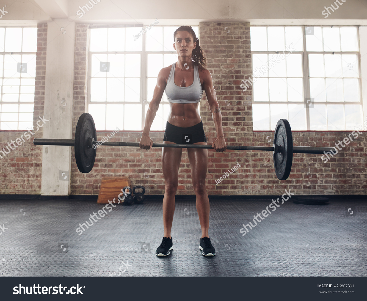 Full Length Image Tough Young Woman Stock Photo 426807391 | Shutterstock