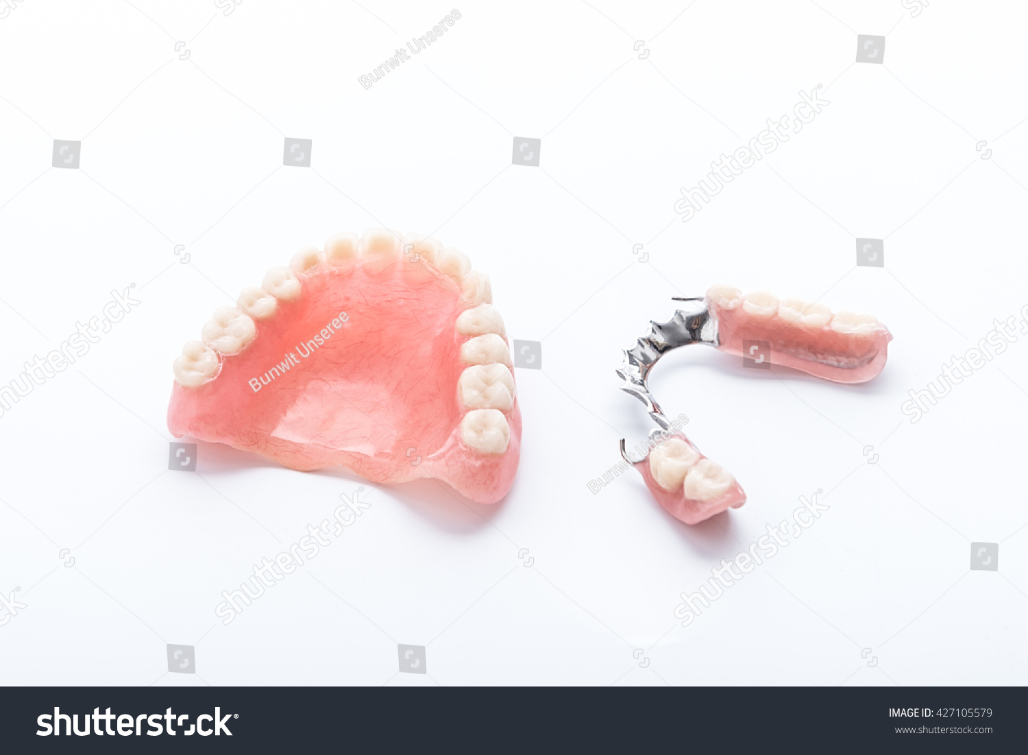 Set Dentures On White Background Stock Photo 427105579 | Shutterstock