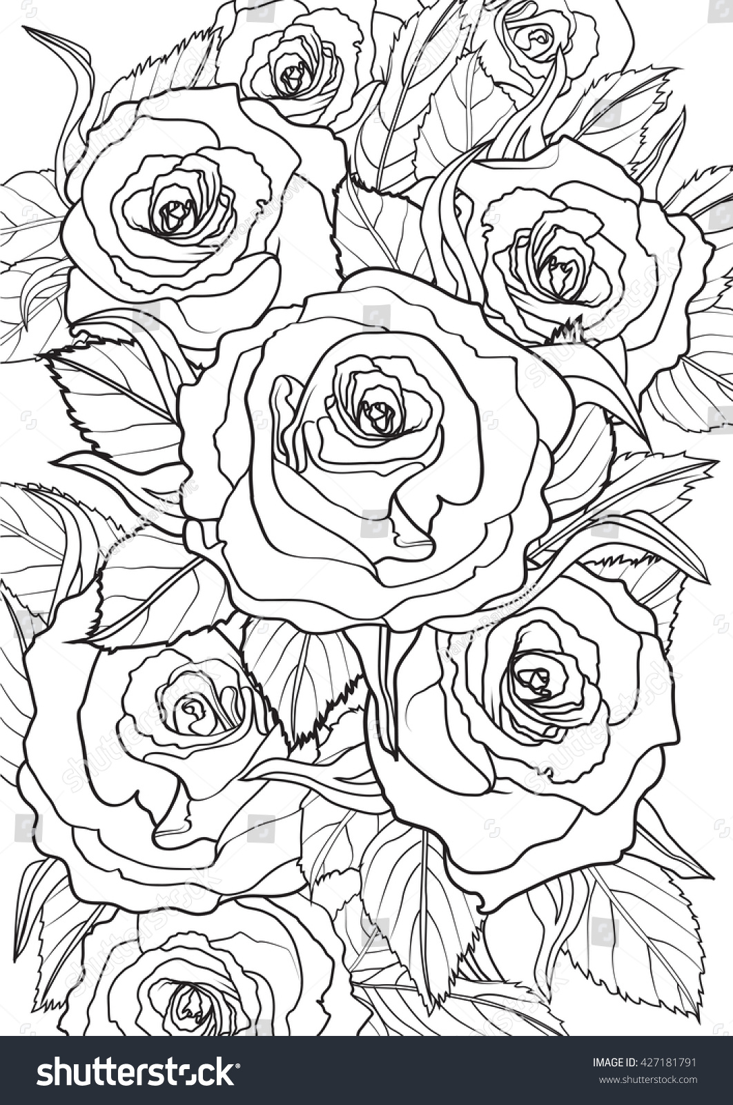 Roses Jpeg Version Stock Illustration 427181791 | Shutterstock