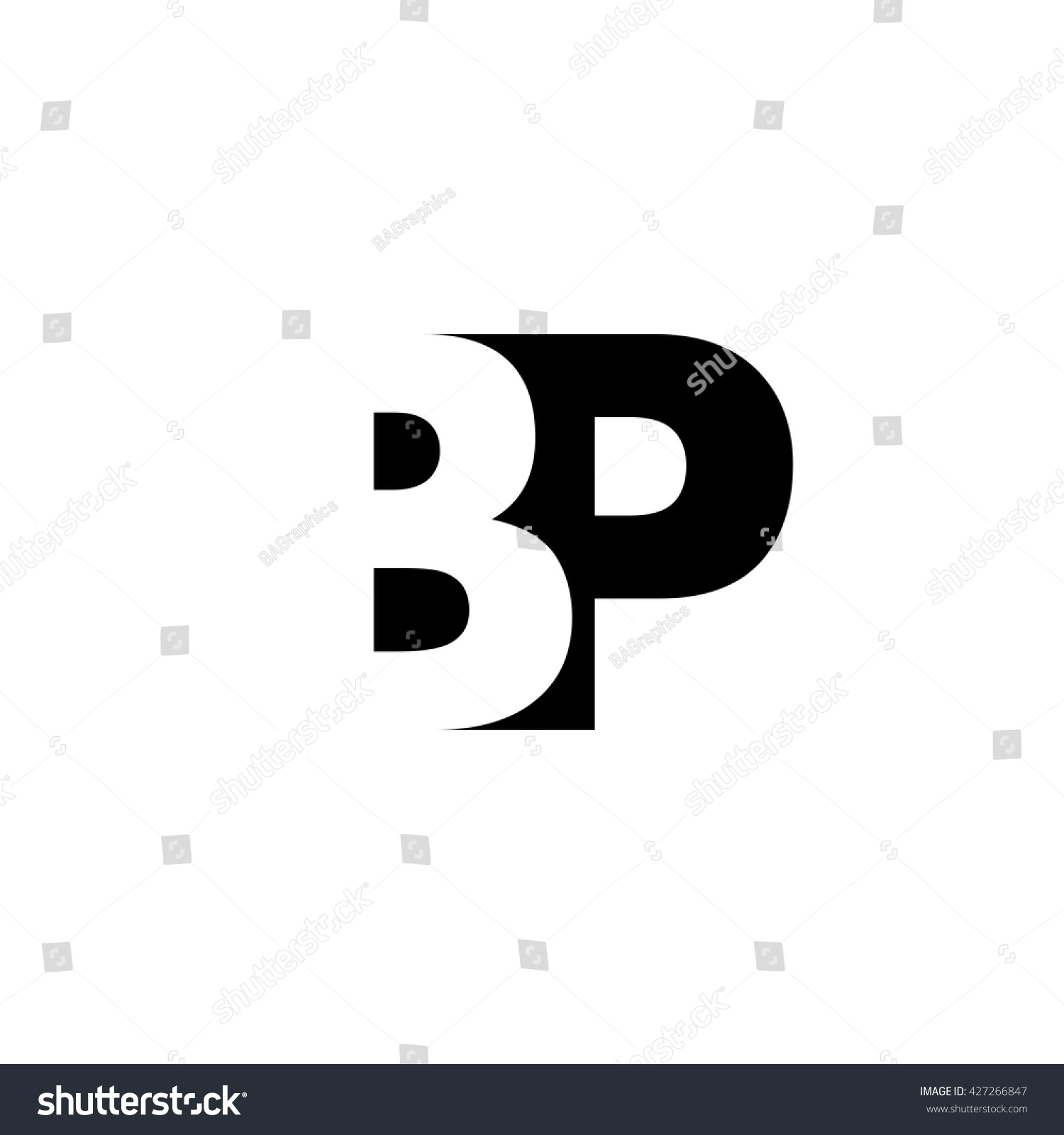 Bp Logo Vector Graphic Branding Letter Stock Vector (Royalty Free ...