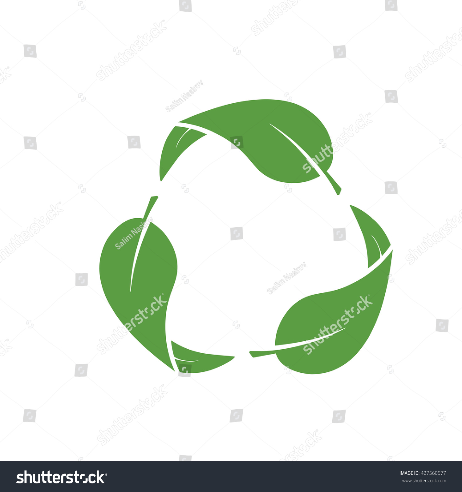 Recycling Icon Ecology Green Icons Set Stock Vector (Royalty Free ...