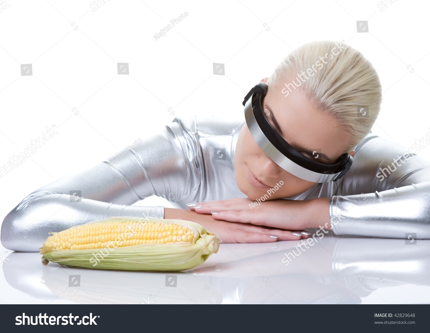 Cyber Woman Corn Stock Photo 42829648 Shutterstock.