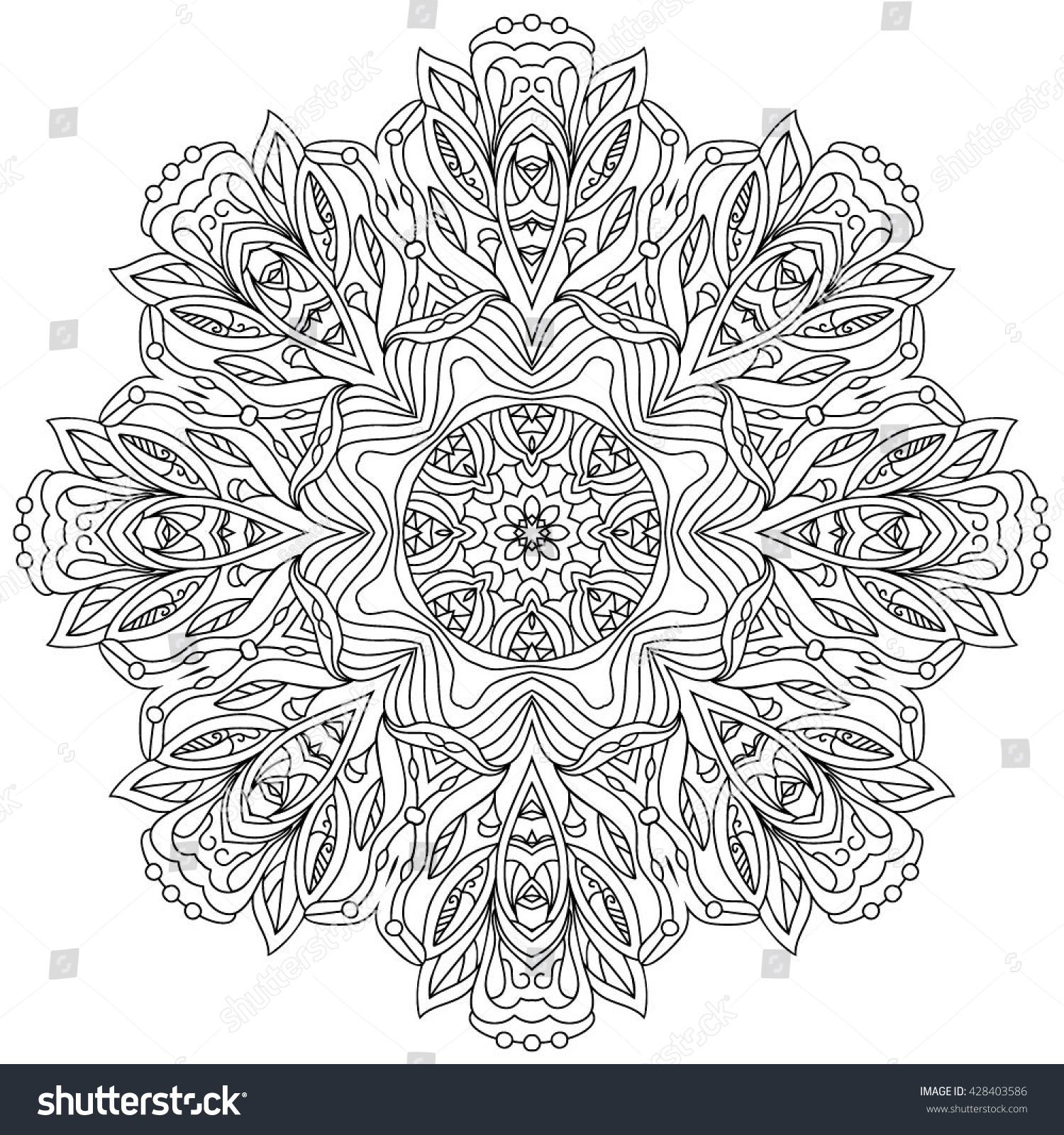 Vector Mandala Set Ornamental Patterns Background Stock Vector (Royalty ...