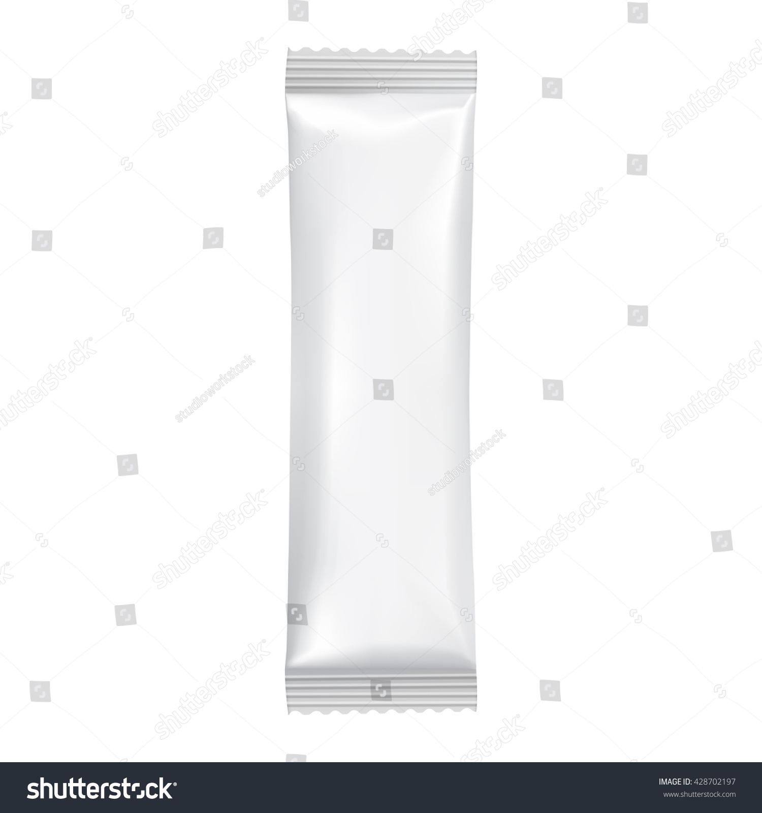 Package Template Realistic Foil Chocolate Bar Stock Vector (Royalty ...