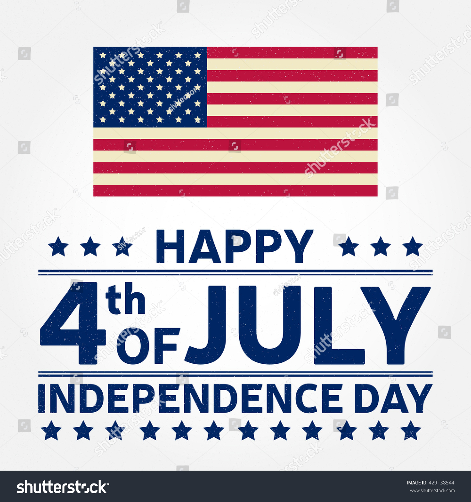 Happy Independence Day Background Template Stock Illustration 429138544 ...