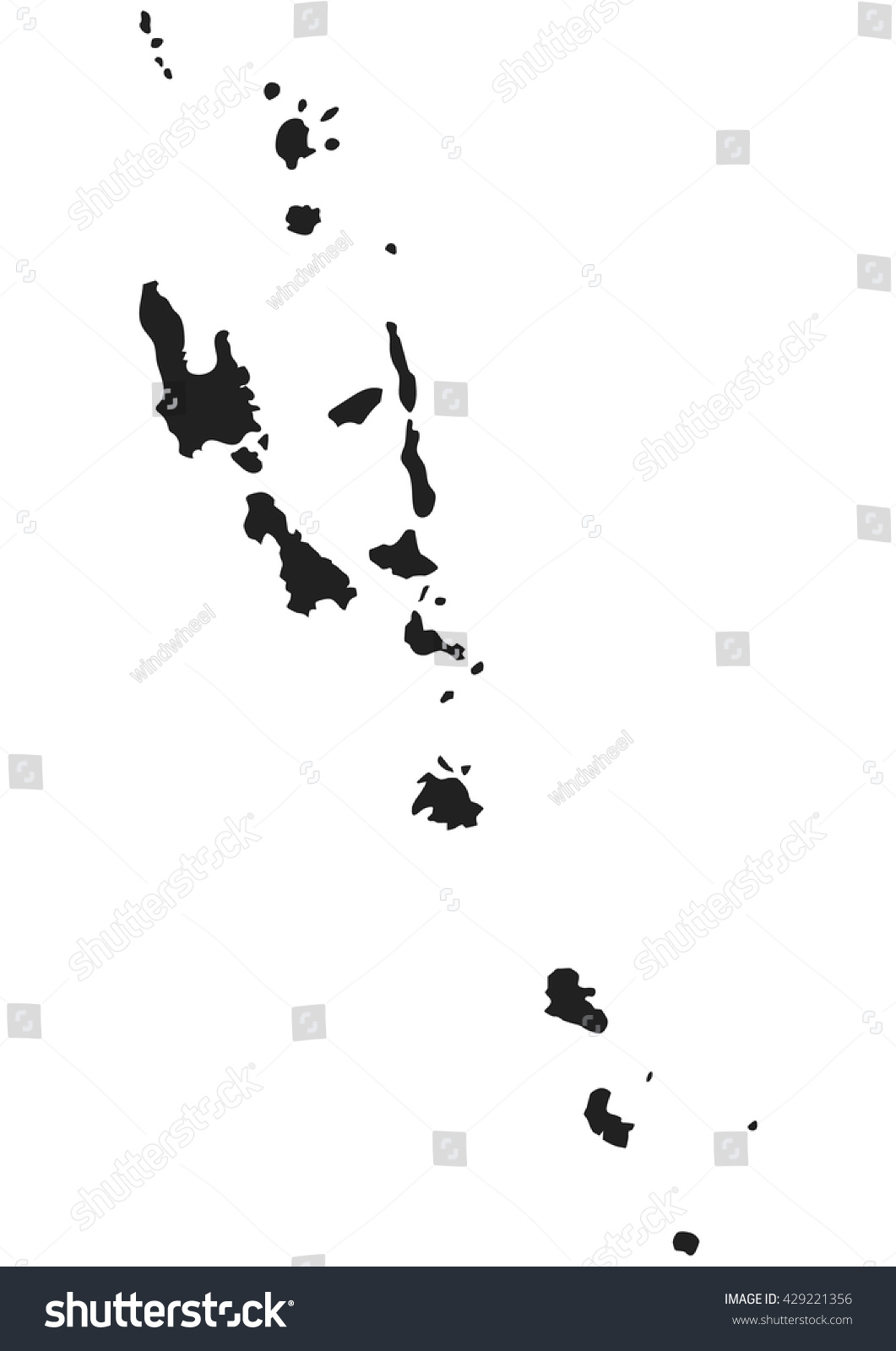 Vector Map Vanuatu Stock Vector (Royalty Free) 429221356 | Shutterstock