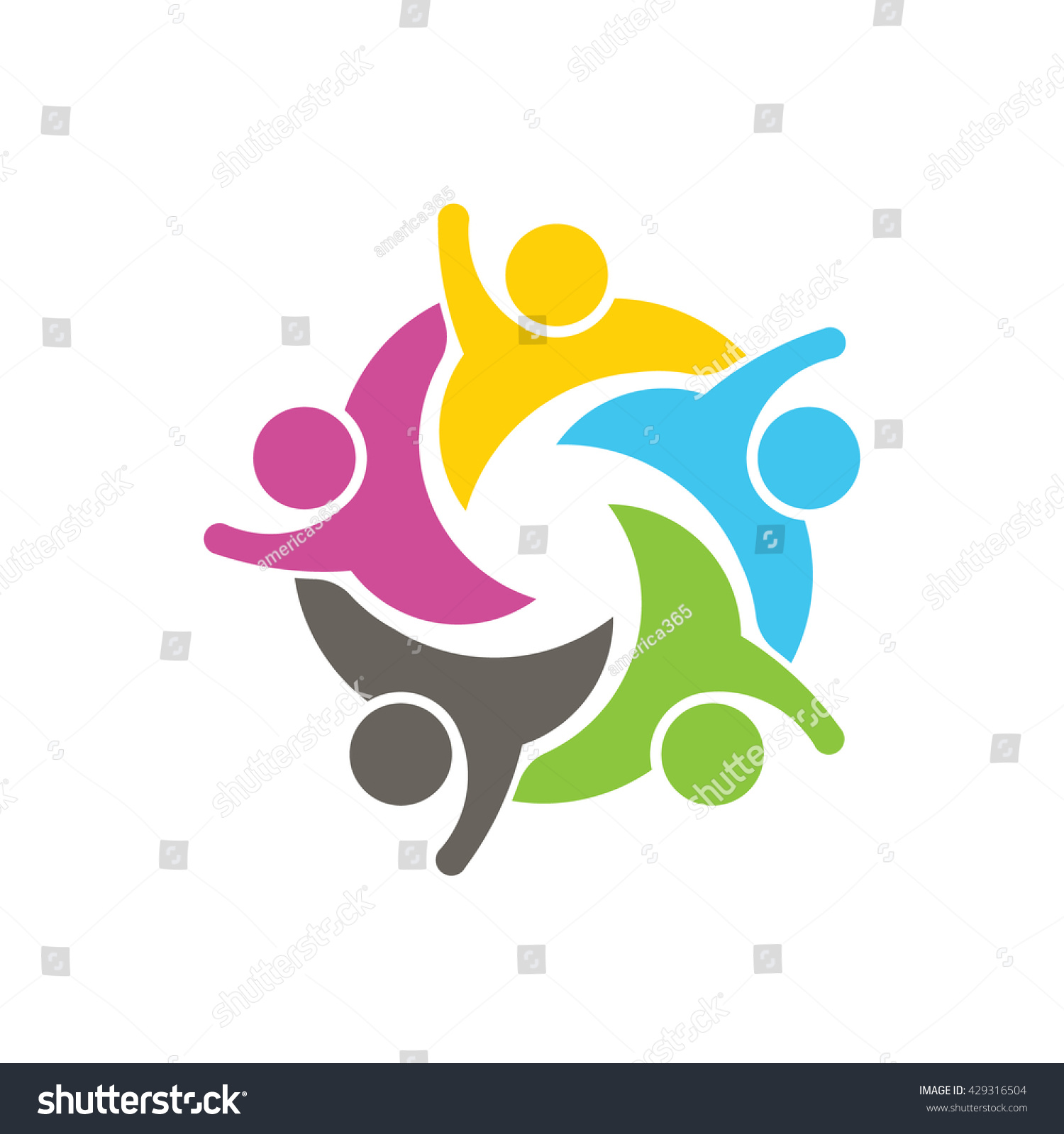 People Social Network Logo Vector Graphic Stock Vector (Royalty Free ...