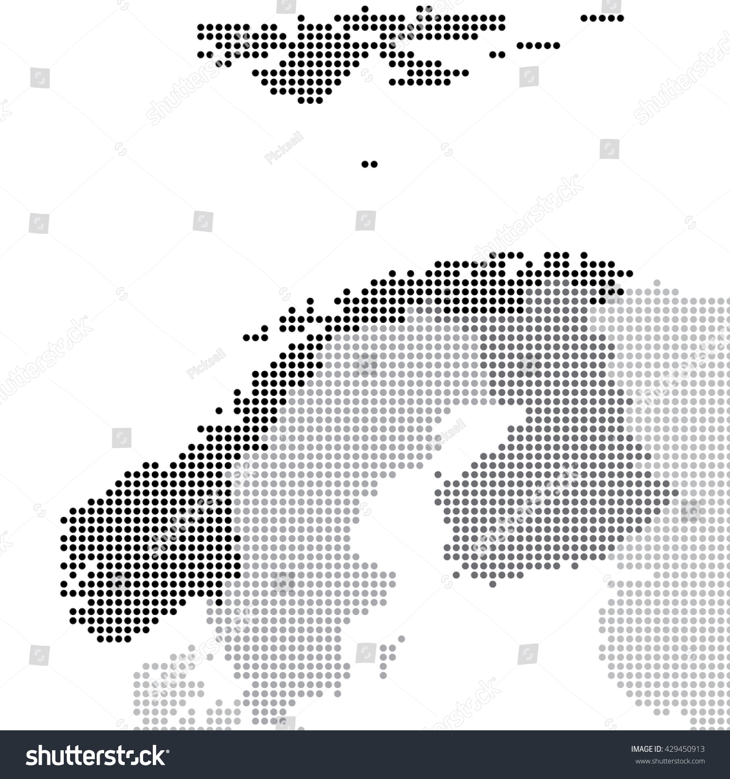 Detailed Dotted Norway Sweden Finland Maps Stock Vector (Royalty Free ...